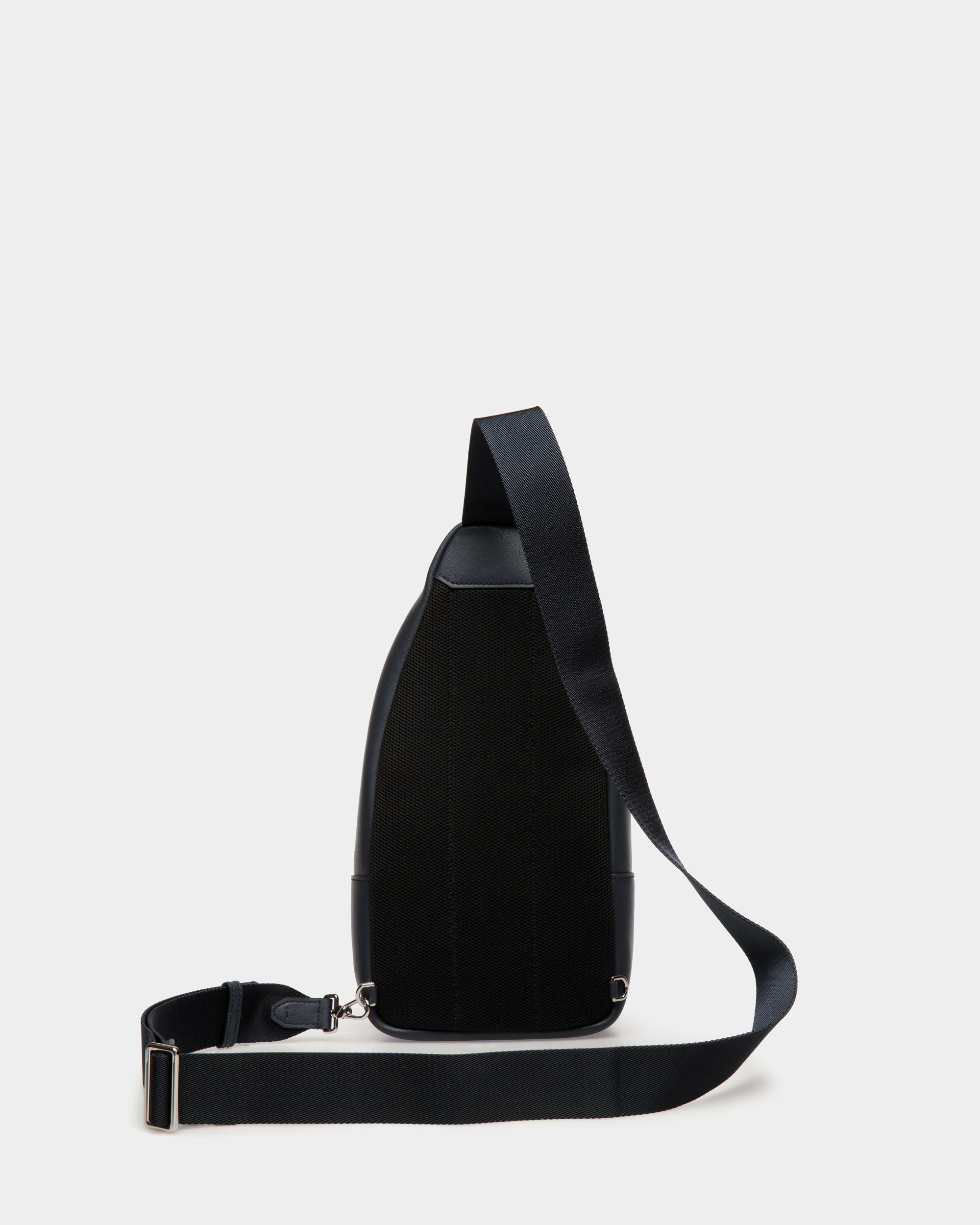 Sling Bag In Blue  Leather - Homme - Bally - 02