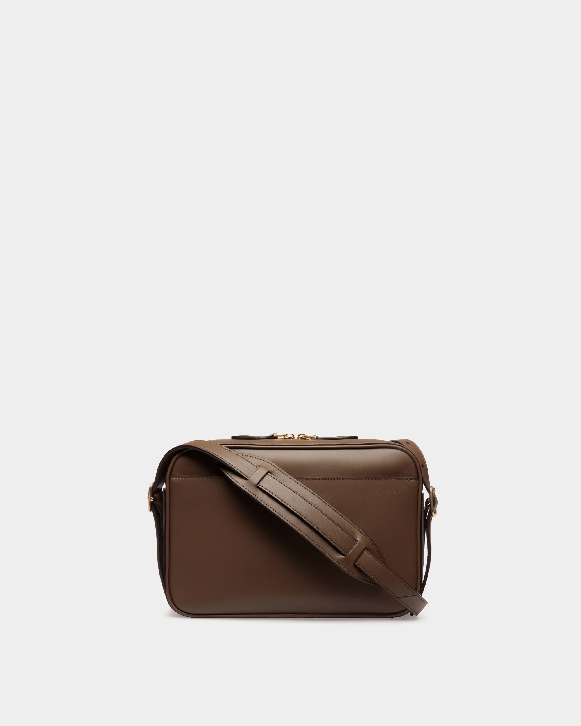 Sac À Bandoulière Beckett En Cuir Marron Glacé - Homme - Bally - 02