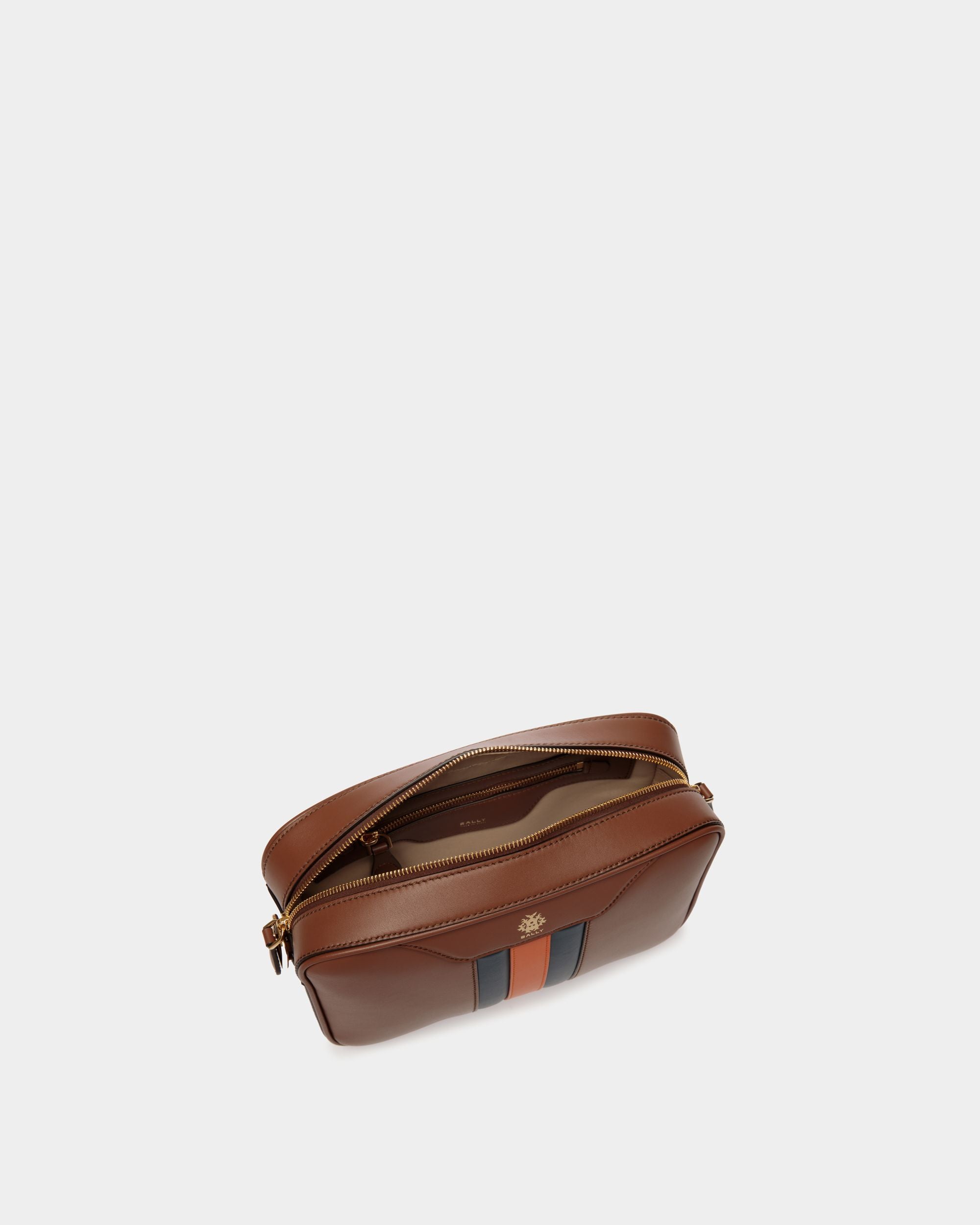 Sac À Bandoulière Beckett En Cuir Marron - Homme - Bally - 05