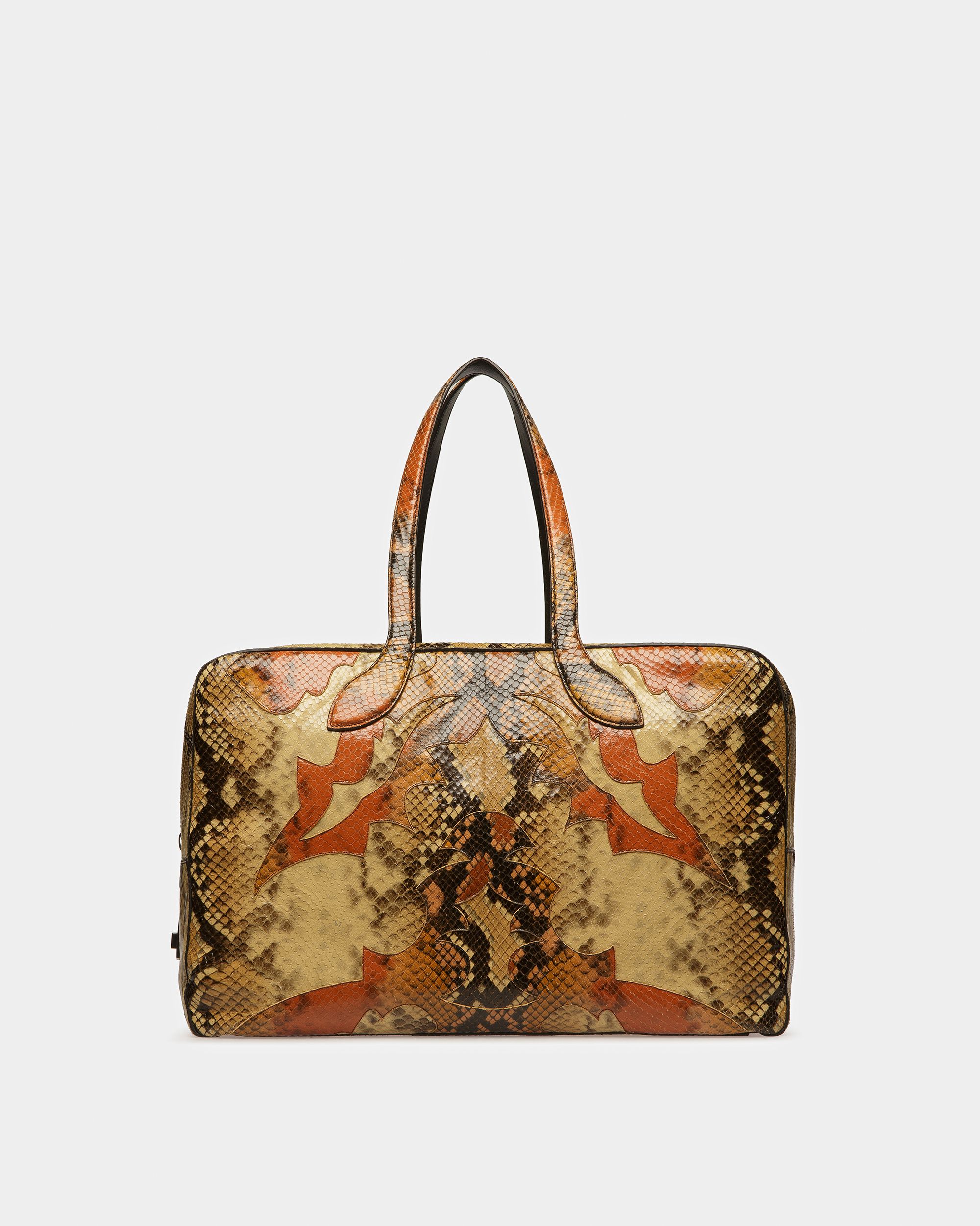 Sac De Week-end Lago Finition Imprimé Python - Homme - Bally - 01