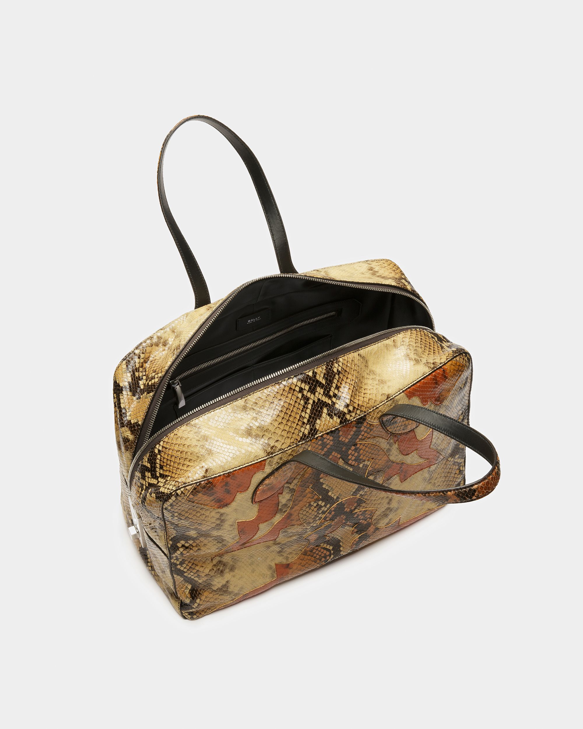 Sac De Week-end Lago Finition Imprimé Python - Homme - Bally - 02