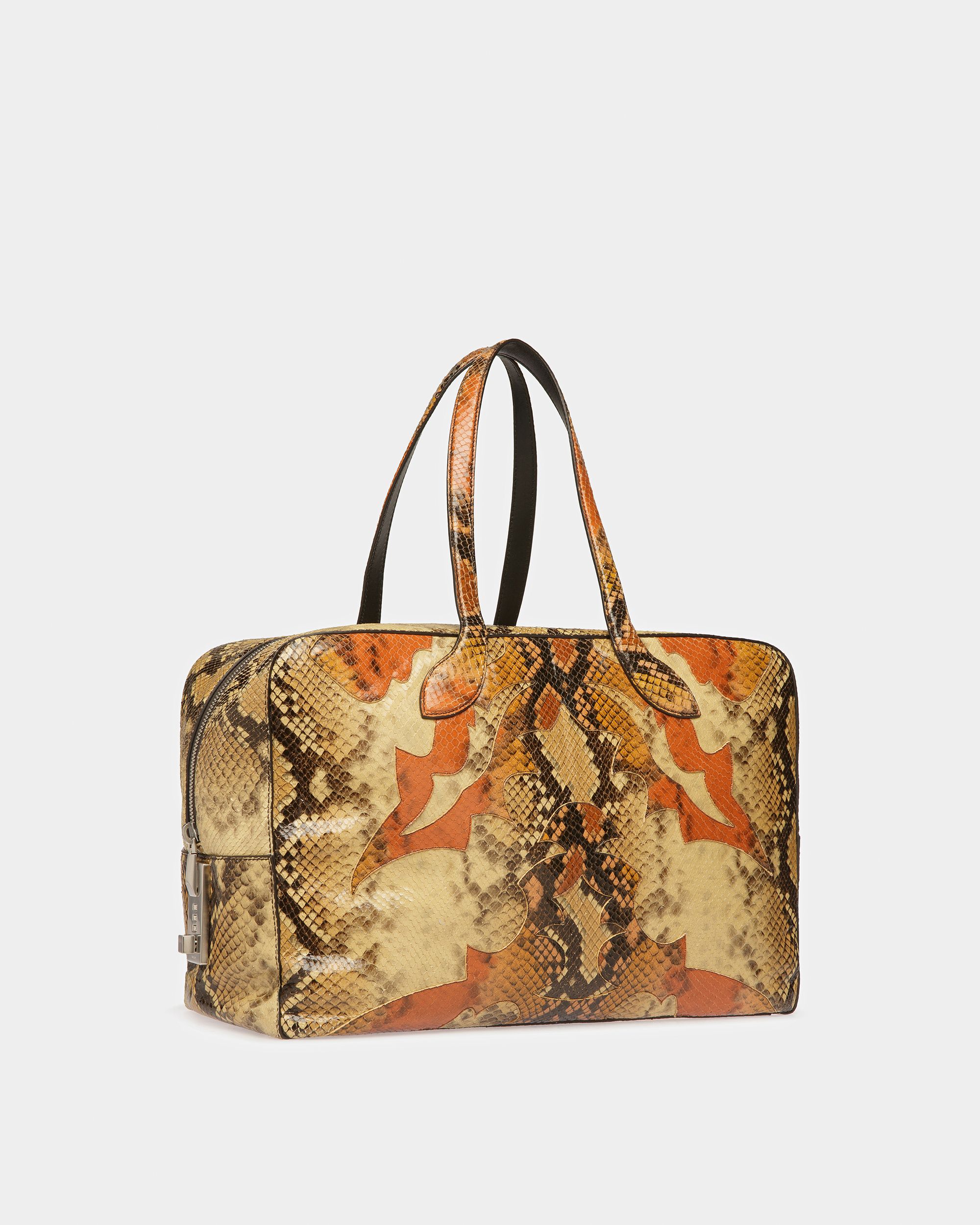 Sac De Week-end Lago Finition Imprimé Python - Homme - Bally - 03