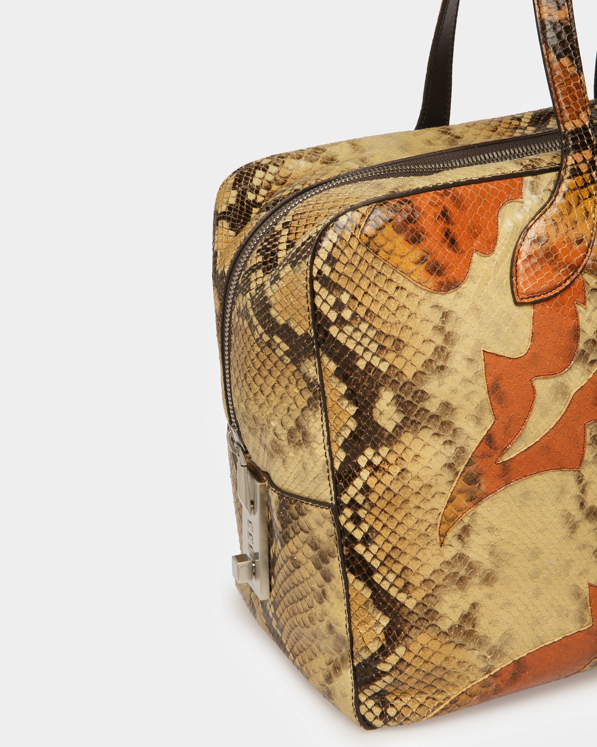Sac De Week-end Lago Finition Imprimé Python - Homme - Bally - 04