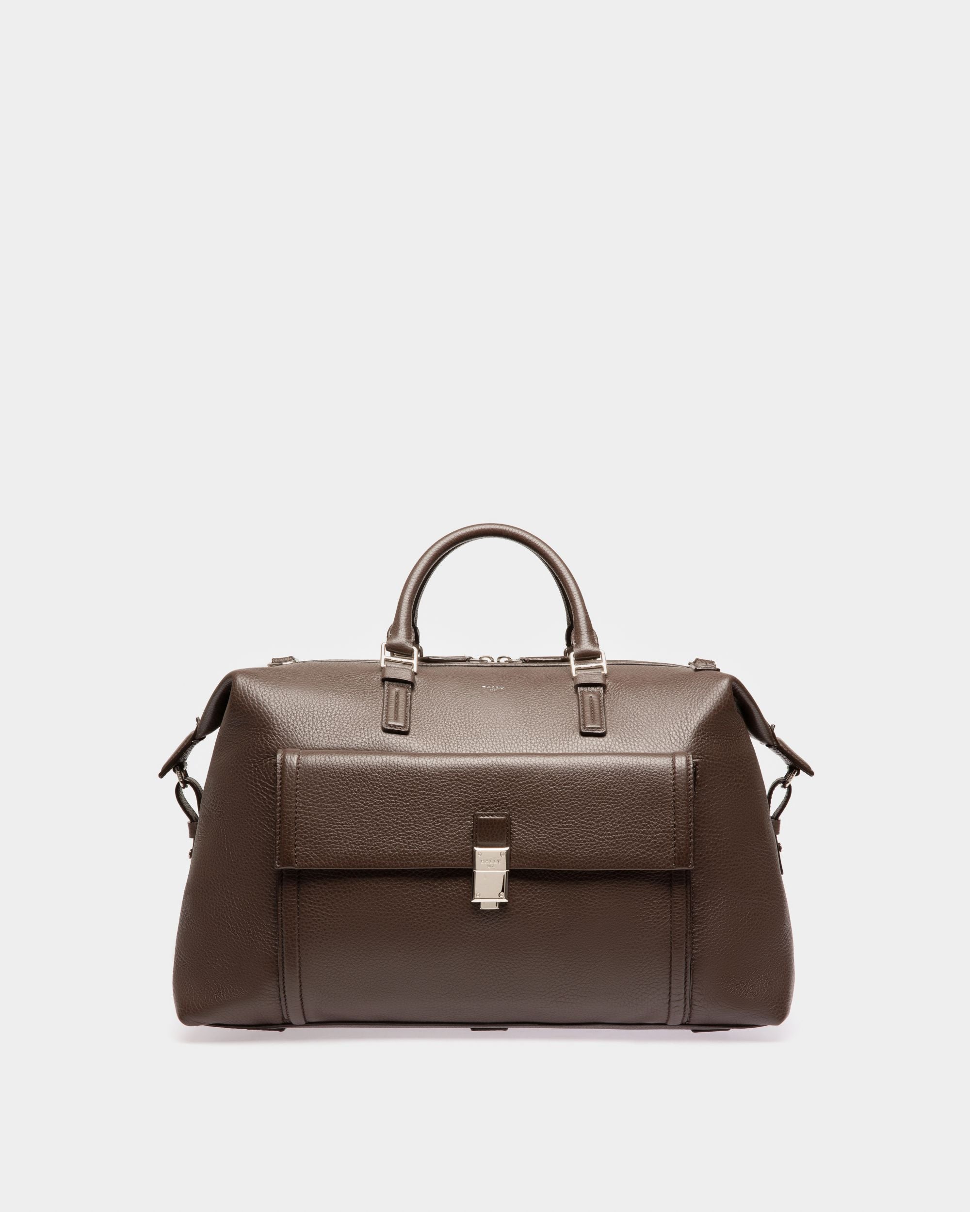 Sandri Sac De Voyage En Cuir Marron Ébène - Homme - Bally - 01