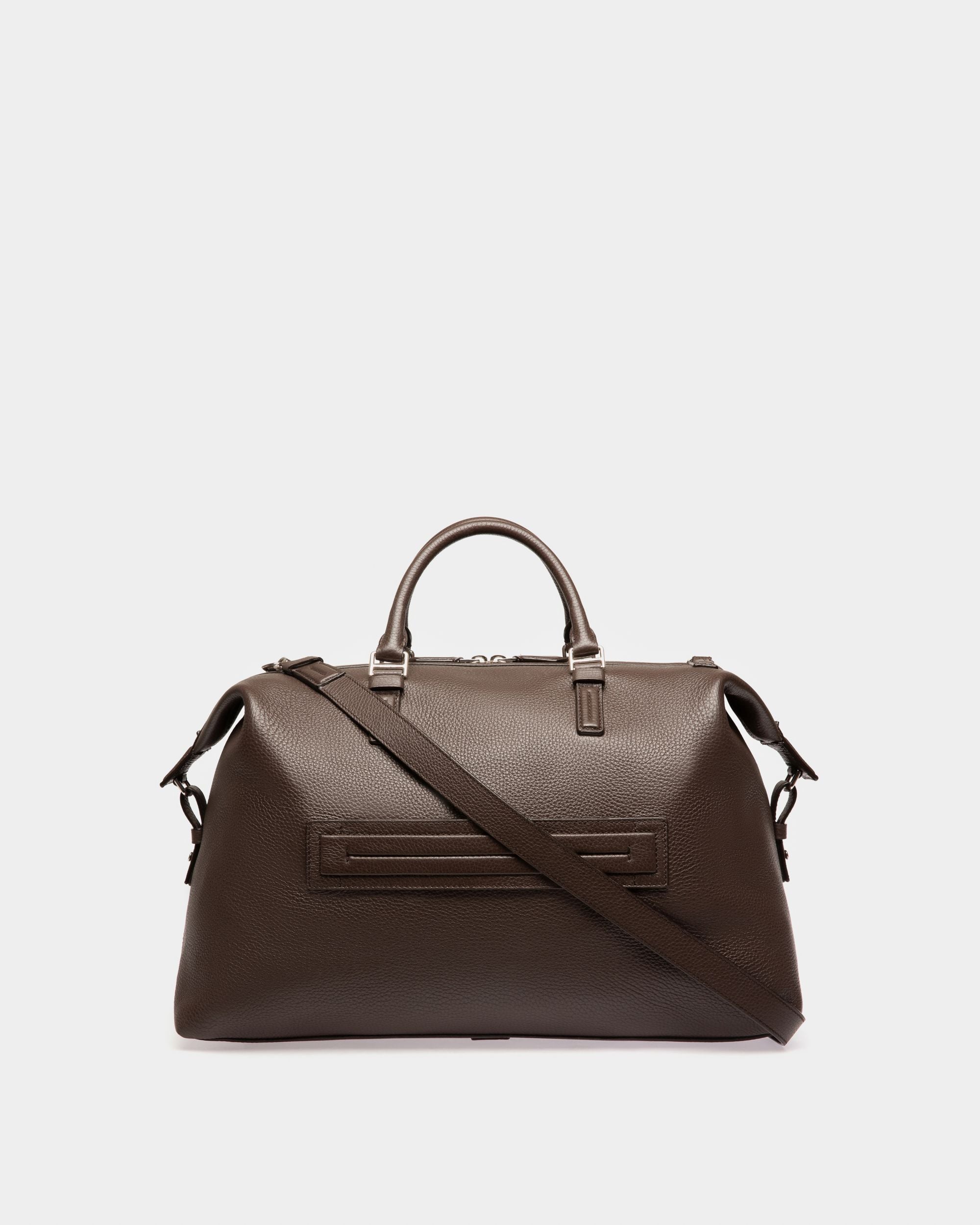 Sandri Sac De Voyage En Cuir Marron Ébène - Homme - Bally - 03