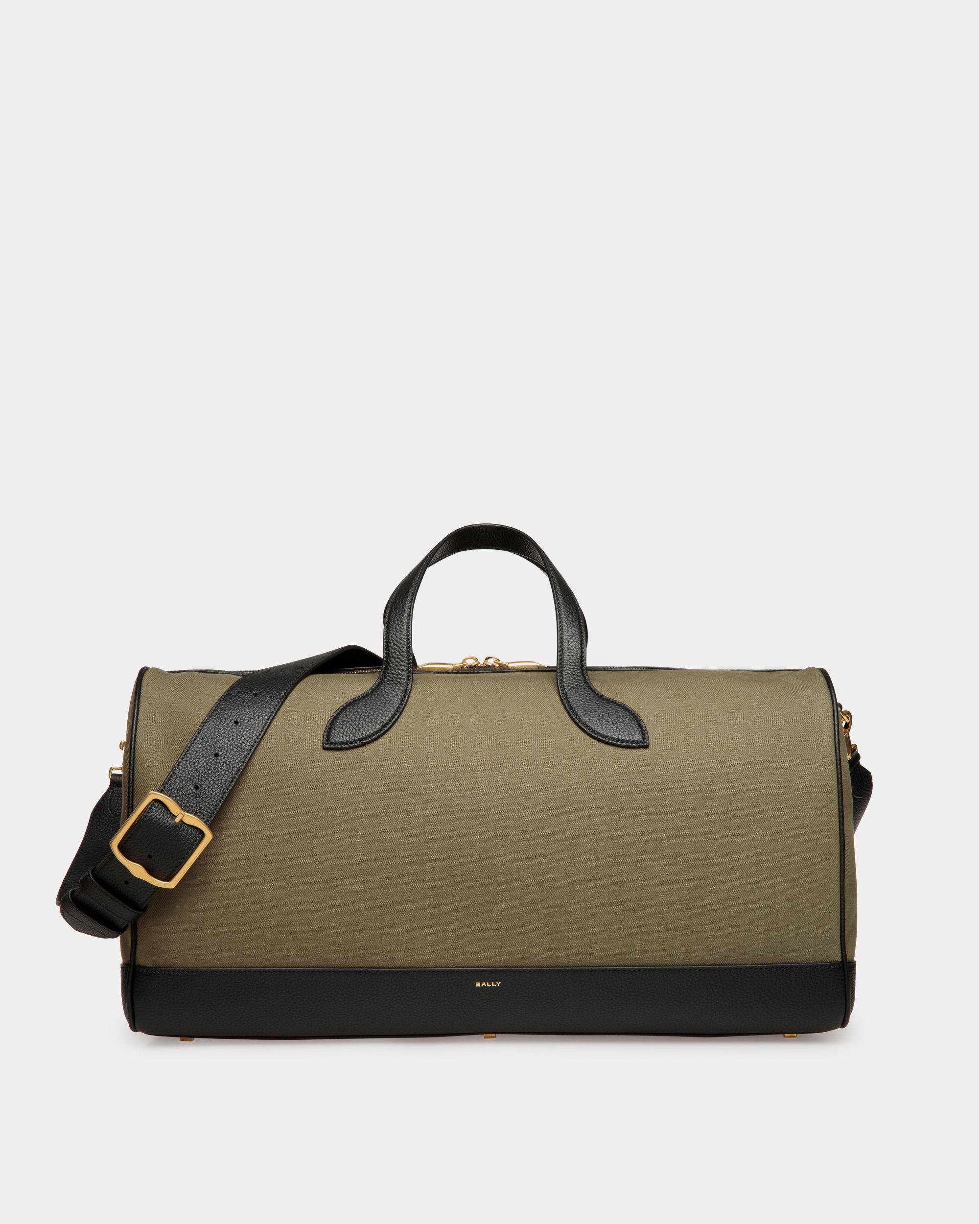Sac De Week-End En Toile Et Cuir - Homme - Bally - 01