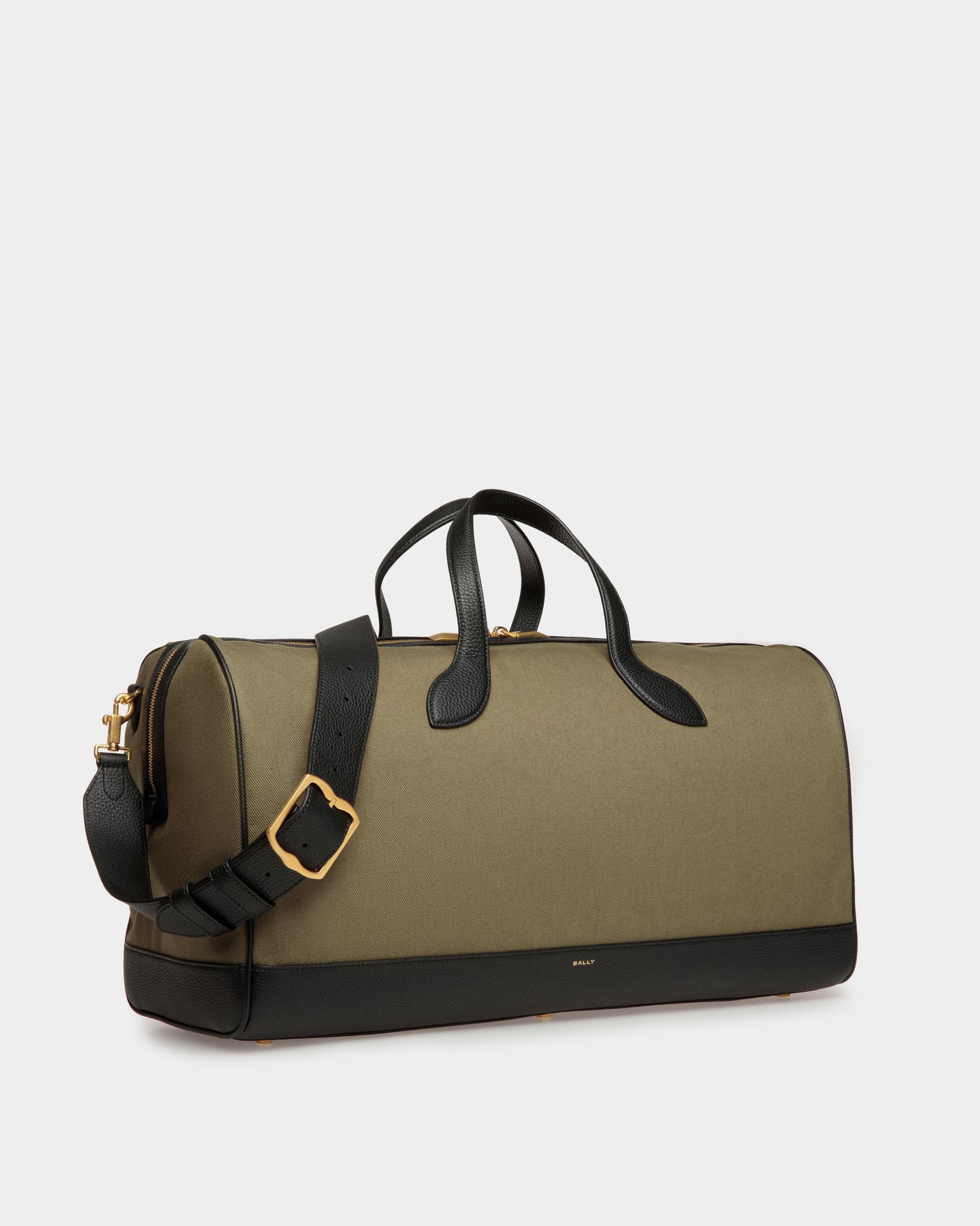 Sac De Week-End En Toile Et Cuir - Homme - Bally - 03