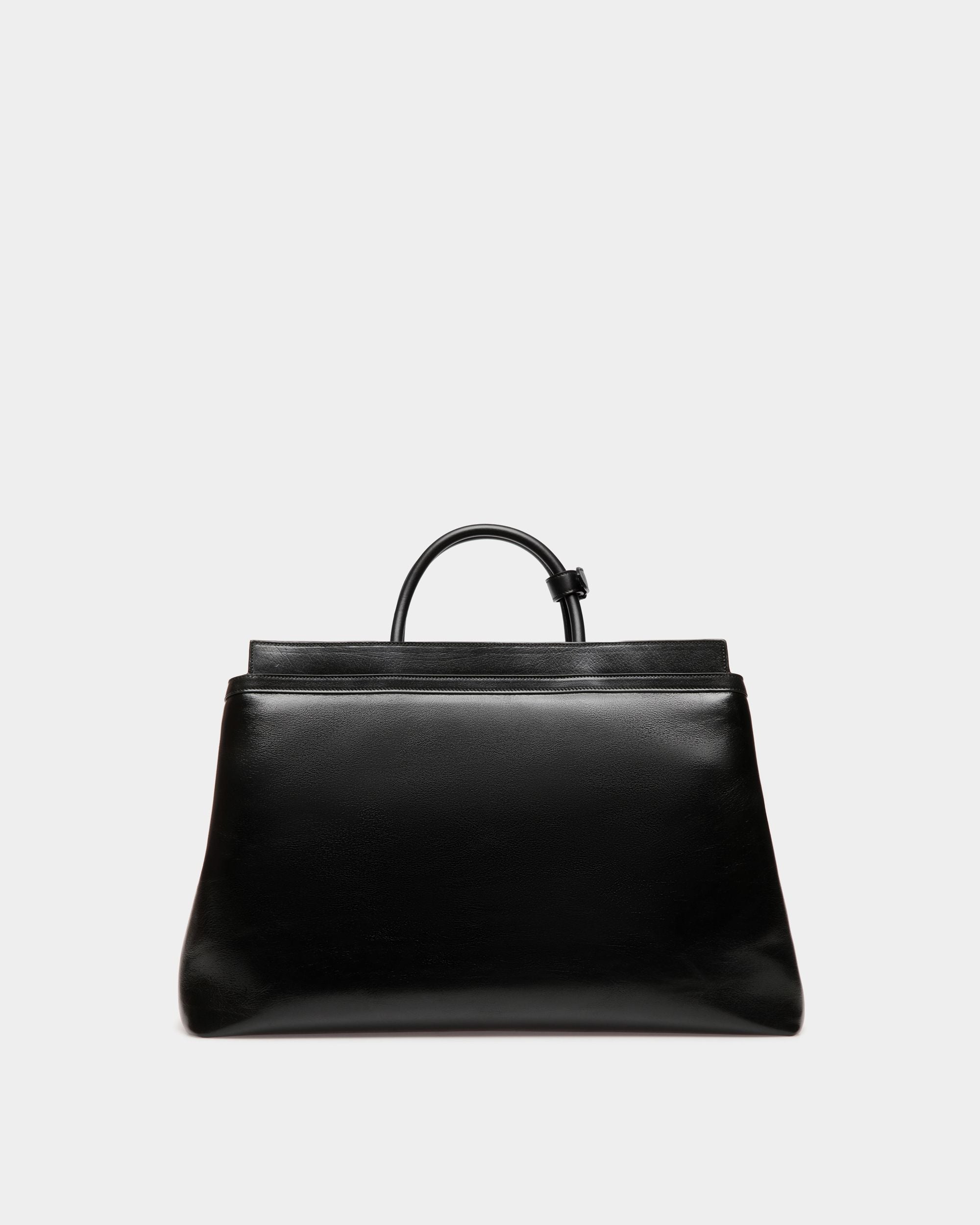 Sac De Week-End Deco En Cuir Noir - Homme - Bally - 03