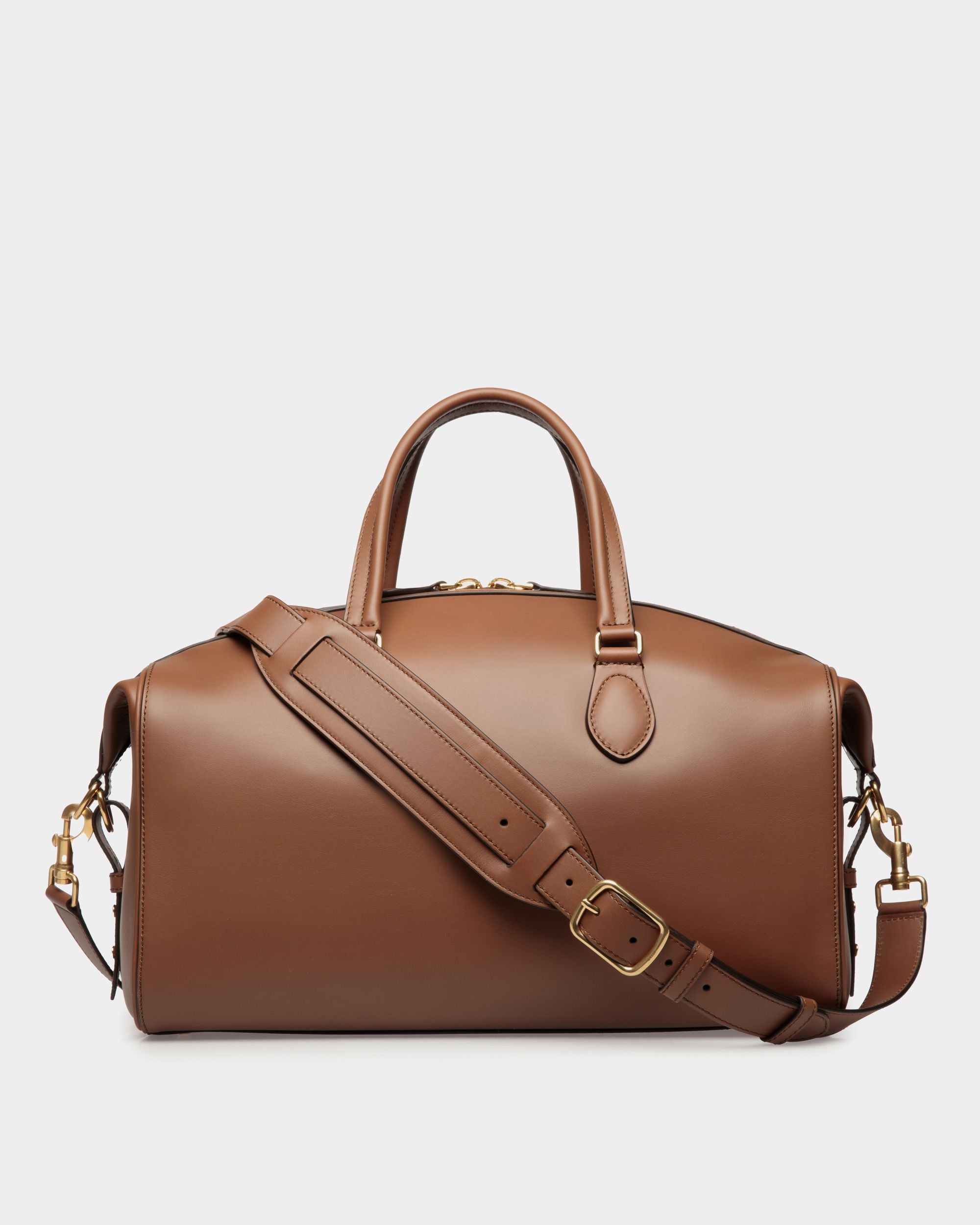 Sac De Week-End Beckett En Cuir Marron - Homme - Bally - 03