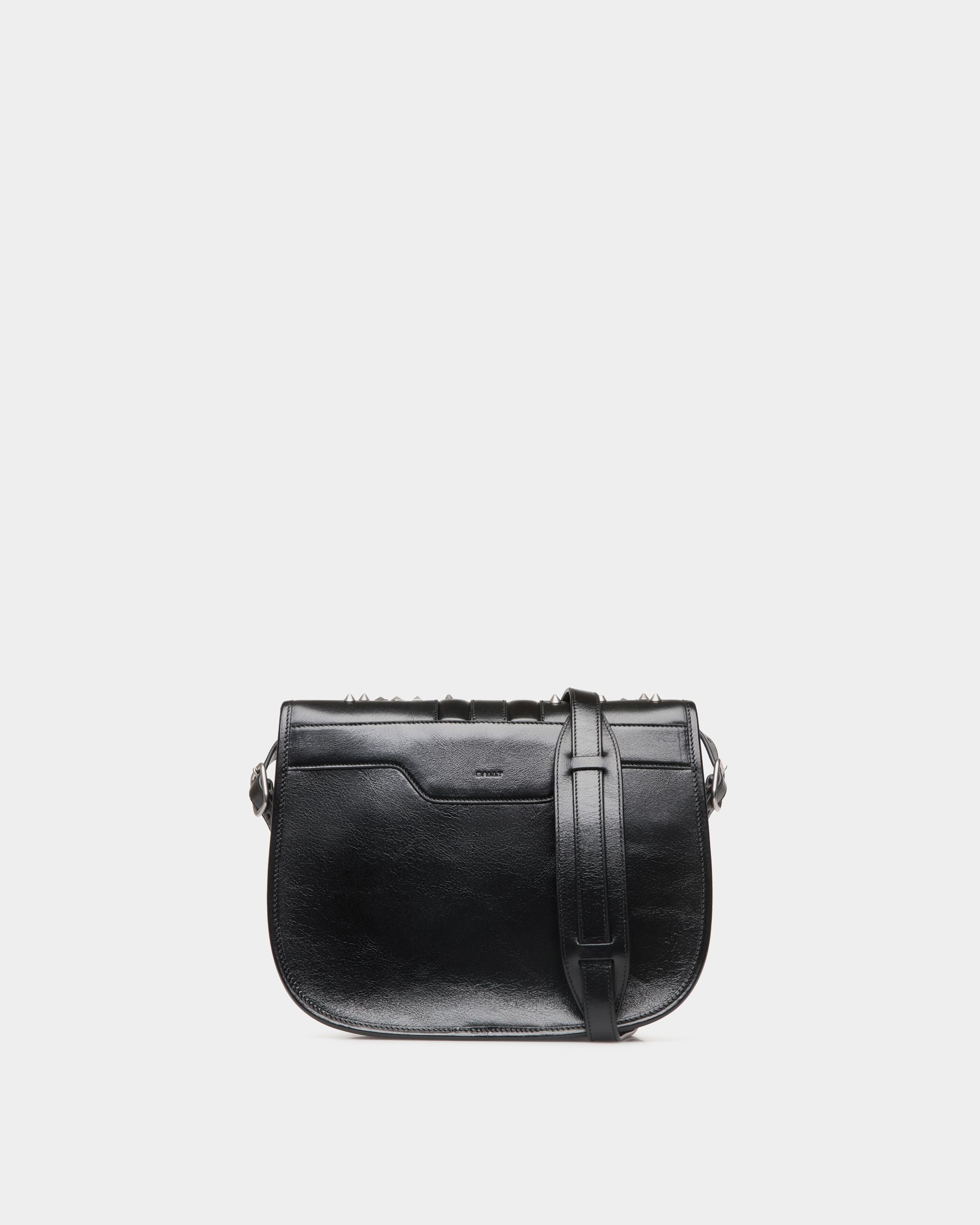 Sac À Bandoulière Beckett En Cuir Noir Avec Clous - Homme - Bally - 03