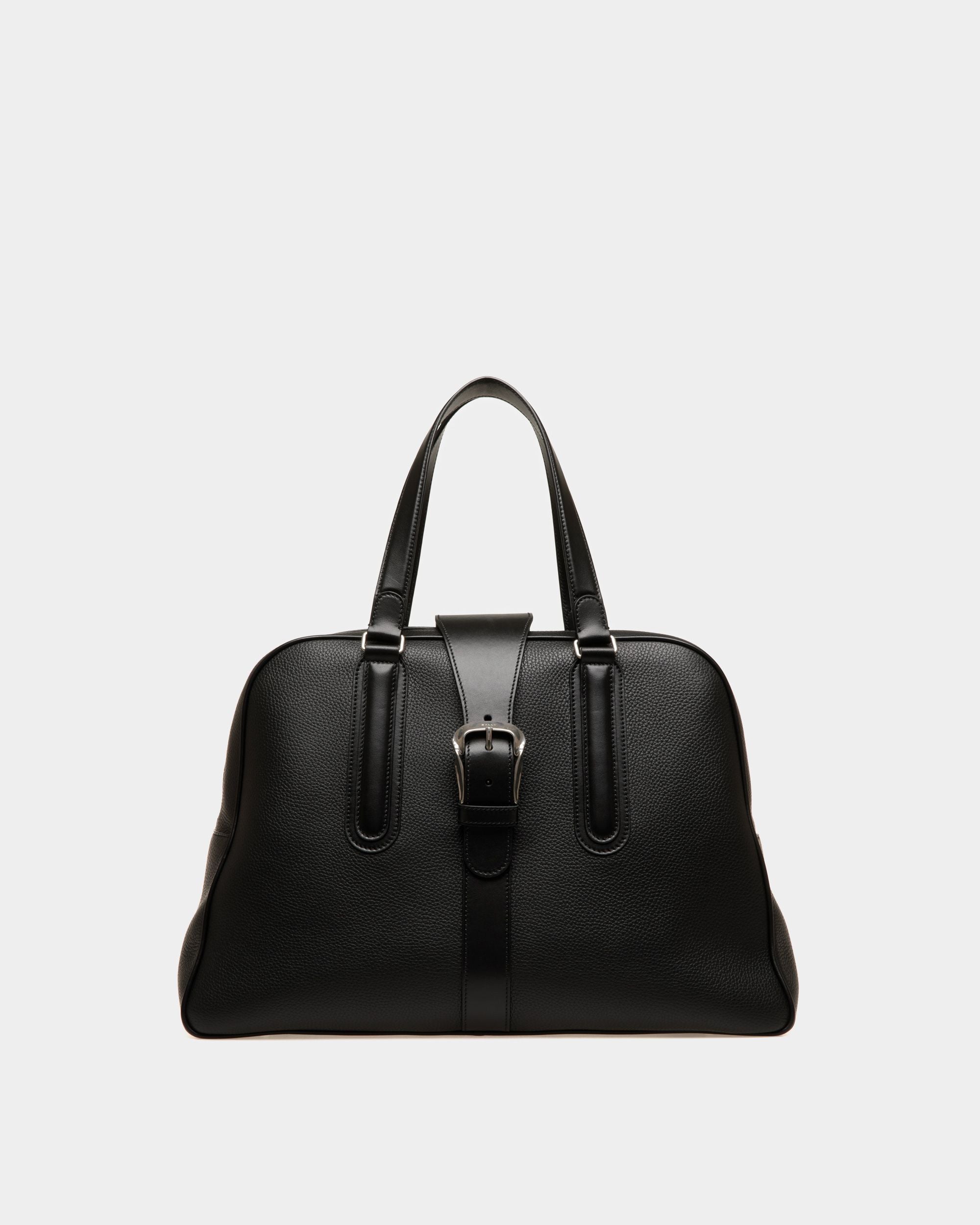 Sac Bowling En Cuir Noir - Homme - Bally - 01