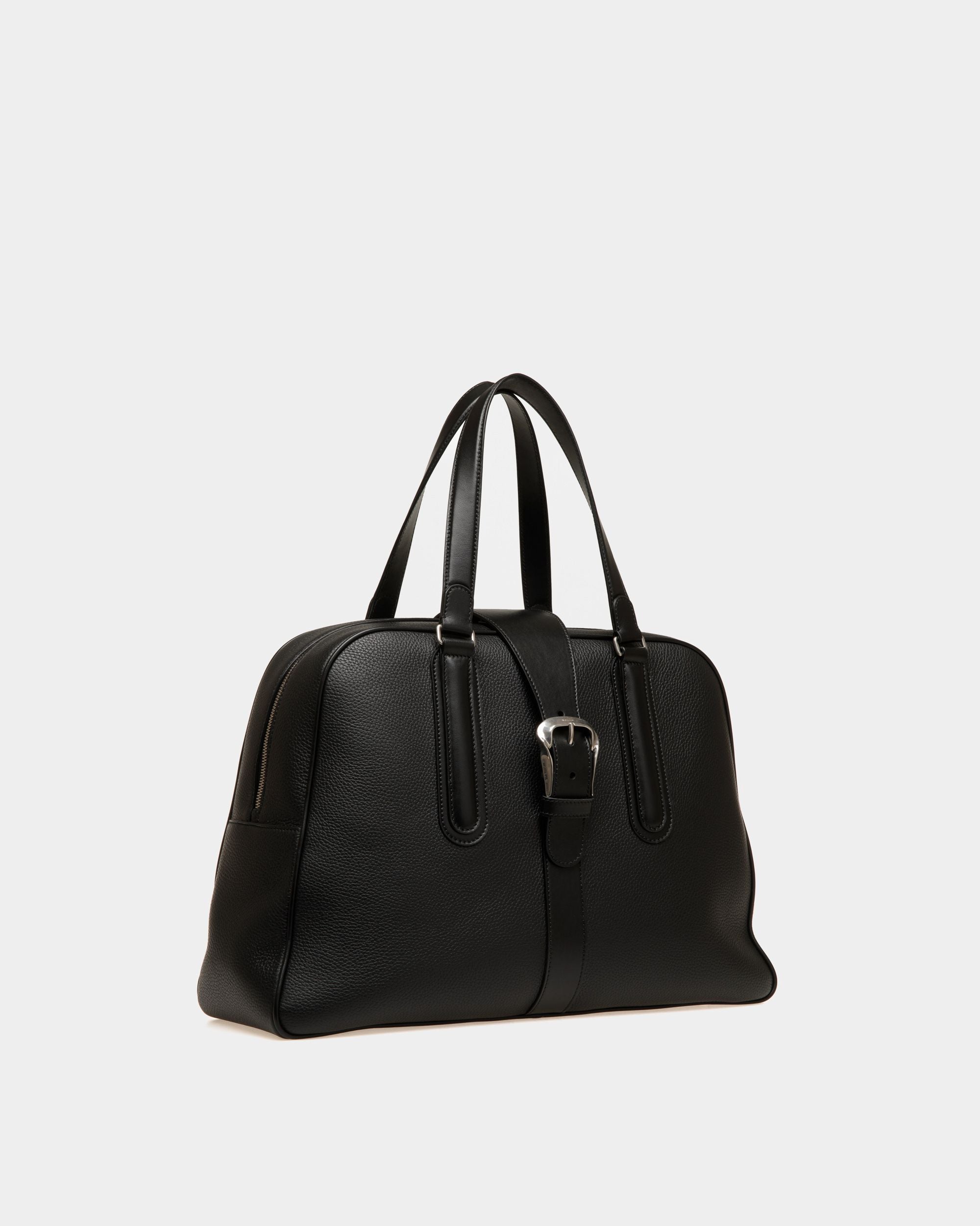 Sac Bowling En Cuir Noir - Homme - Bally - 04