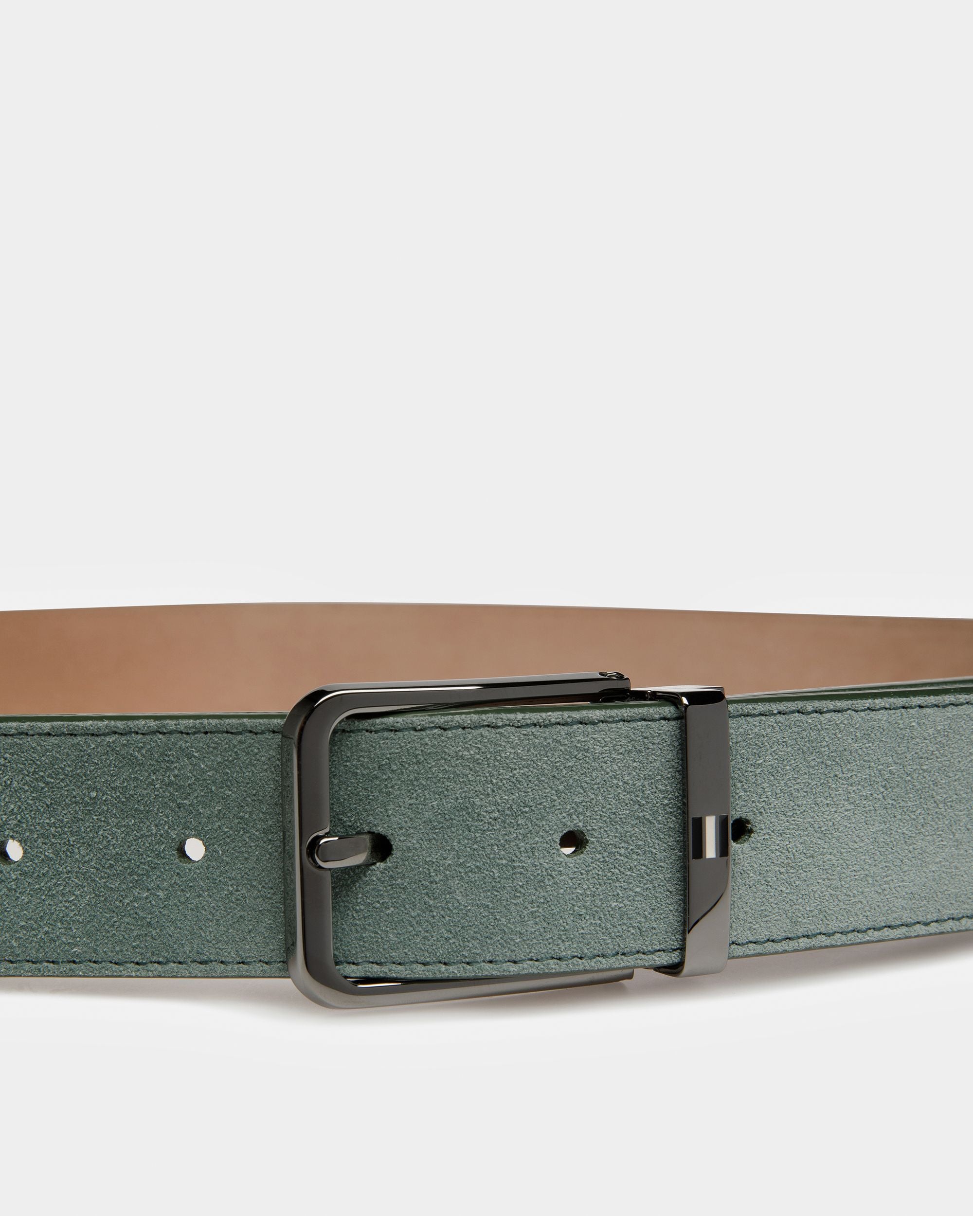 Arkin Ceinture De 35 Mm En Cuir Sauge - Homme - Bally - 03