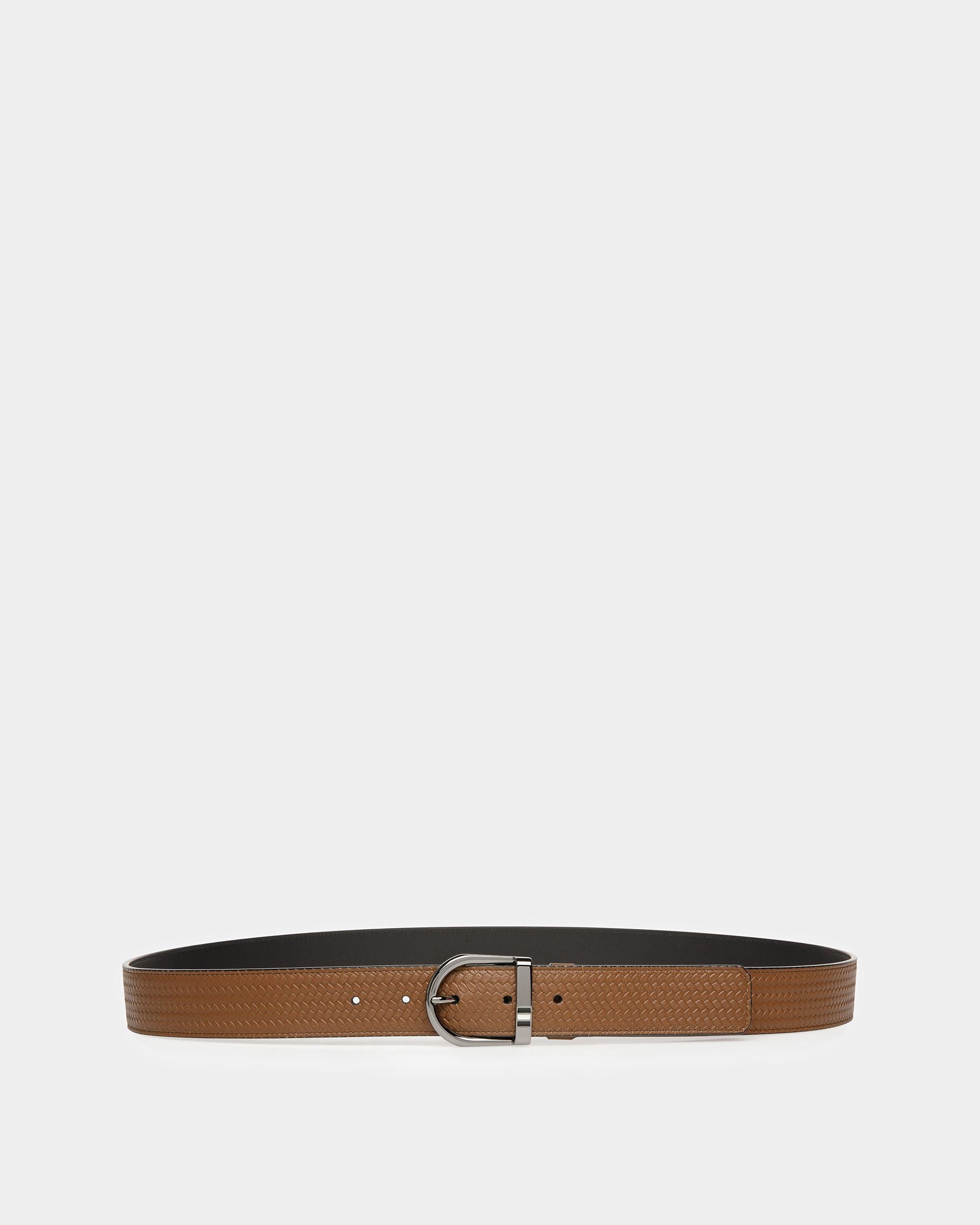 Darkon Ceinture En Cuir Marron Et Noir - Homme - Bally - 01