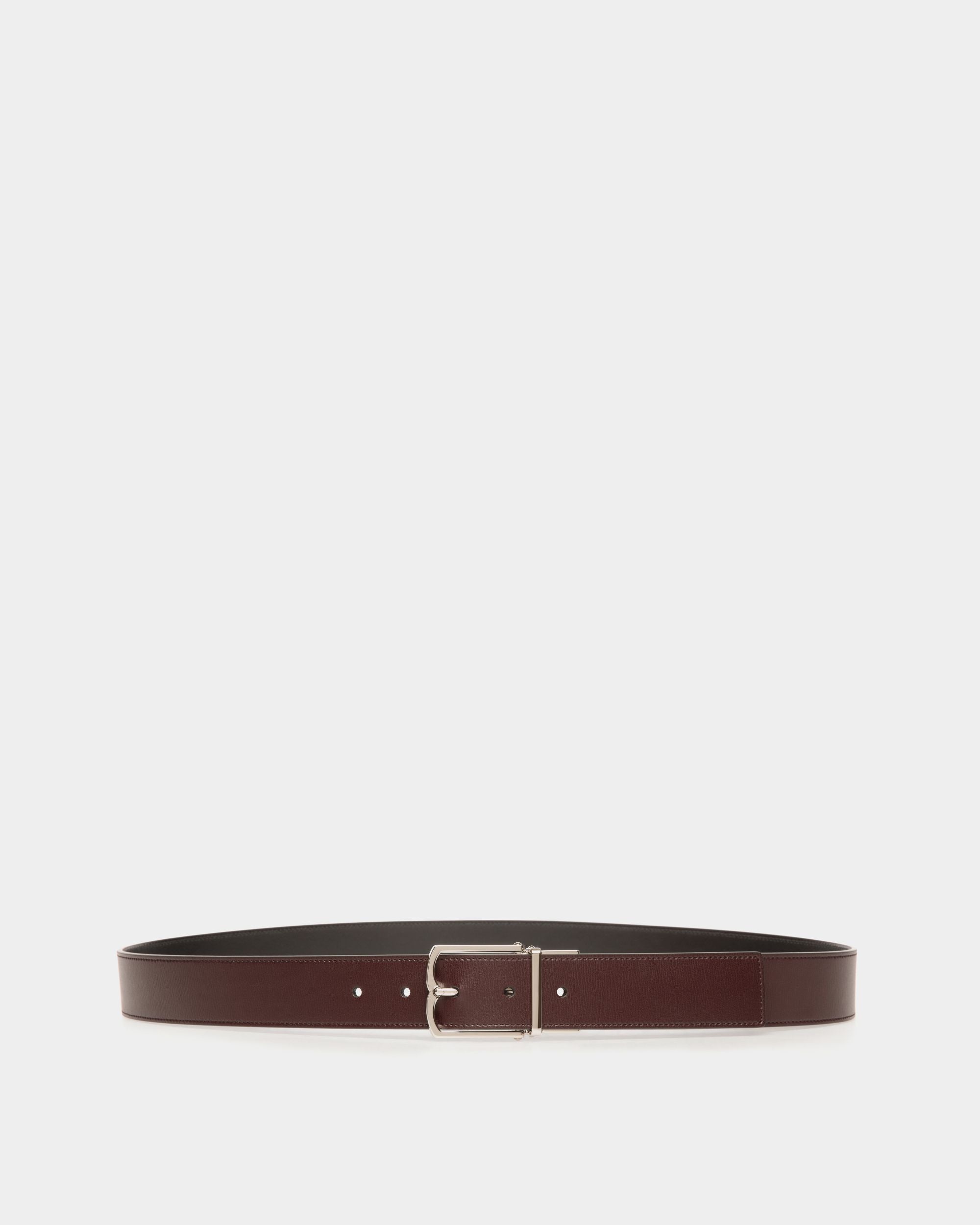 Ceinture Country 35 mm Réversible Et Ajustable En Cuir Marron - Homme - Bally - 01