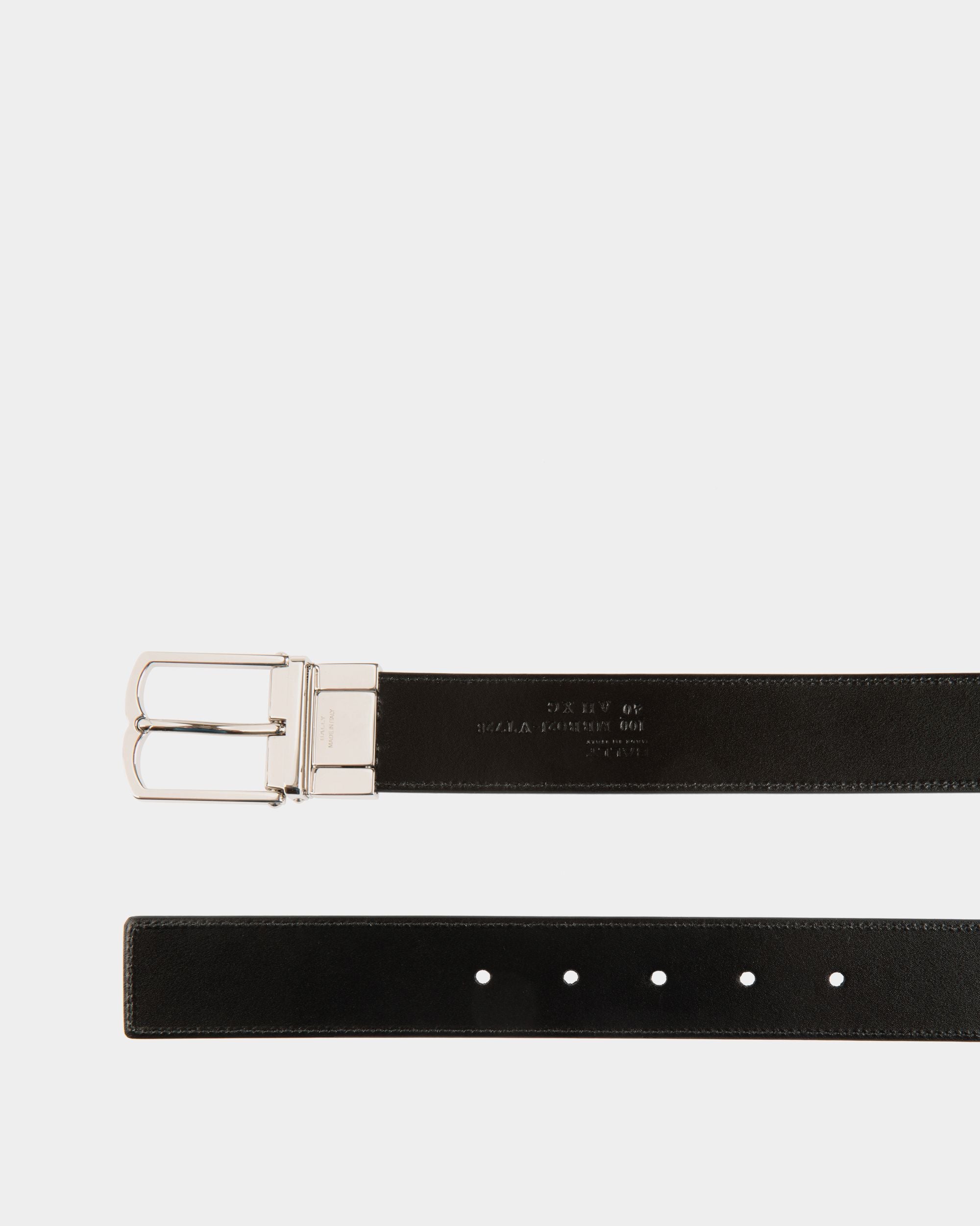 Ceinture Country 35 mm Réversible Et Ajustable En Cuir Marron - Homme - Bally - 02