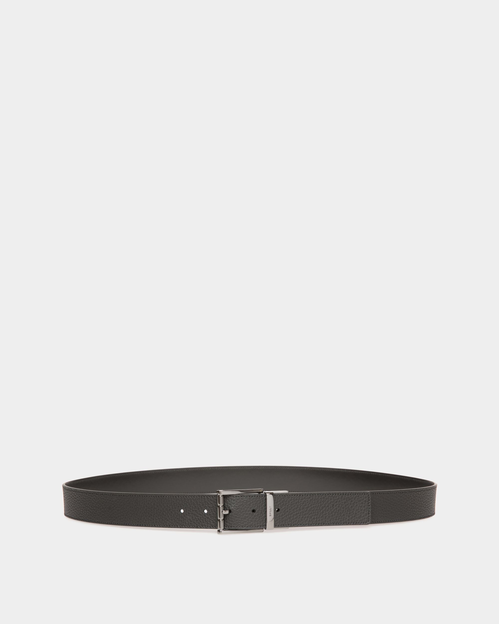 Ceinture Astory 35 mm Réversible Et Ajustable En Cuir Noir - Homme - Bally - 01