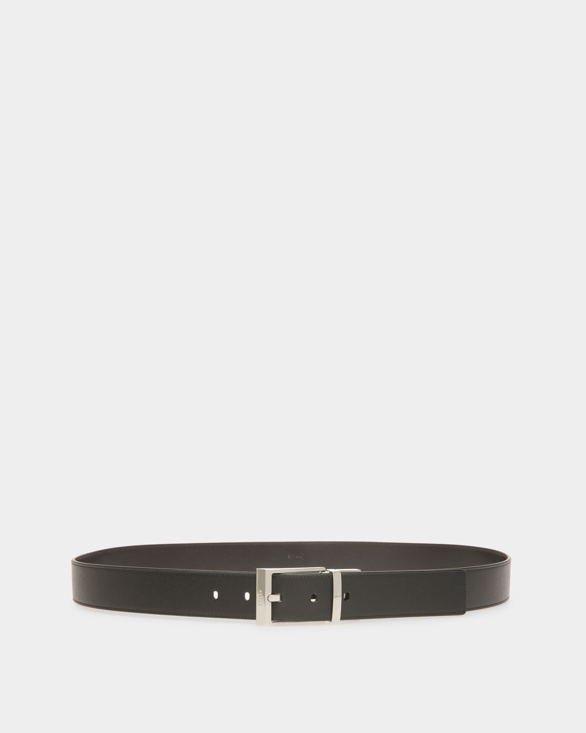 Ceinture Habillée En Cuir Noir - Homme - Bally - 01