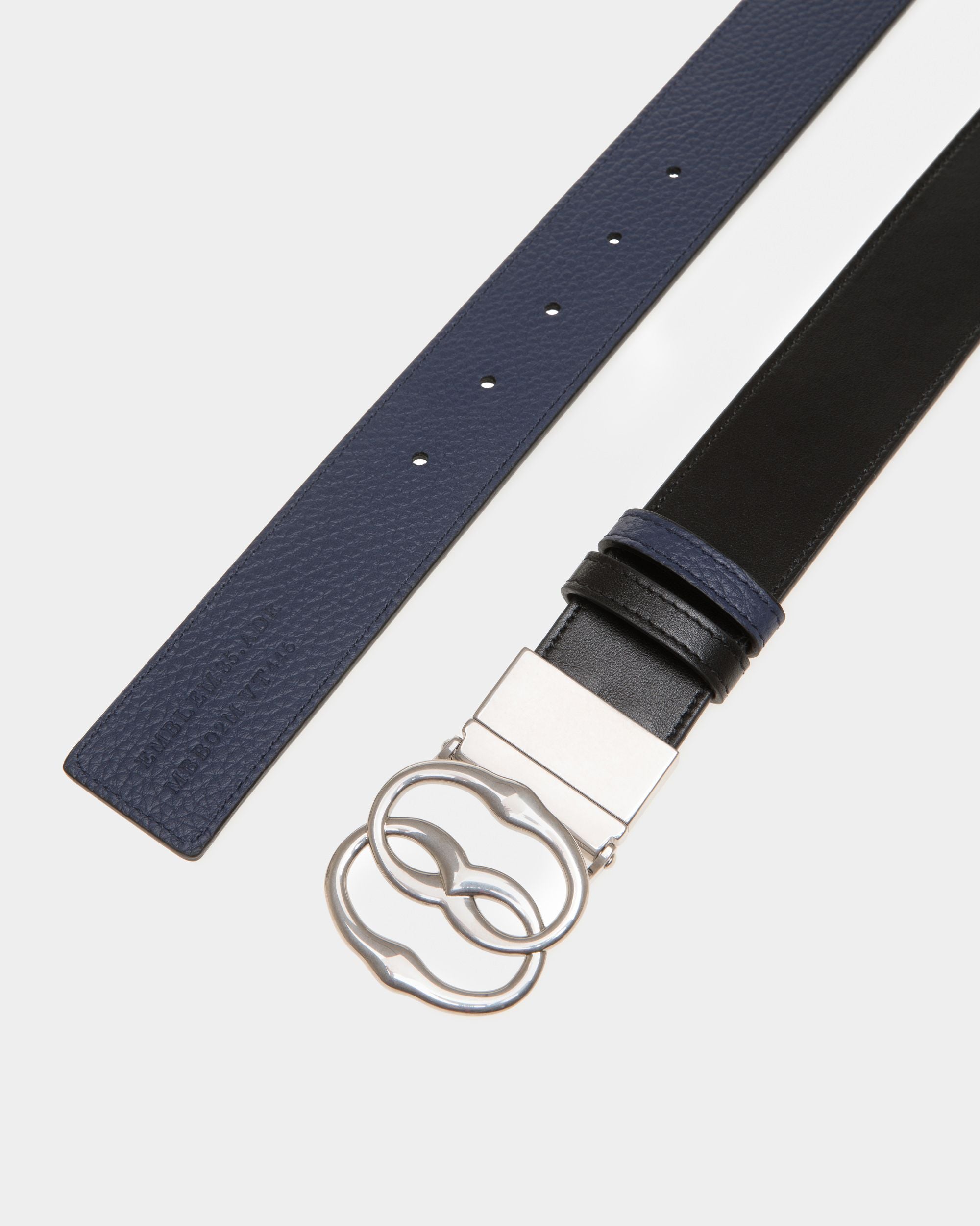 Ceinture Bally Iconic 35 mm En Cuir Noir - Homme - Bally - 02