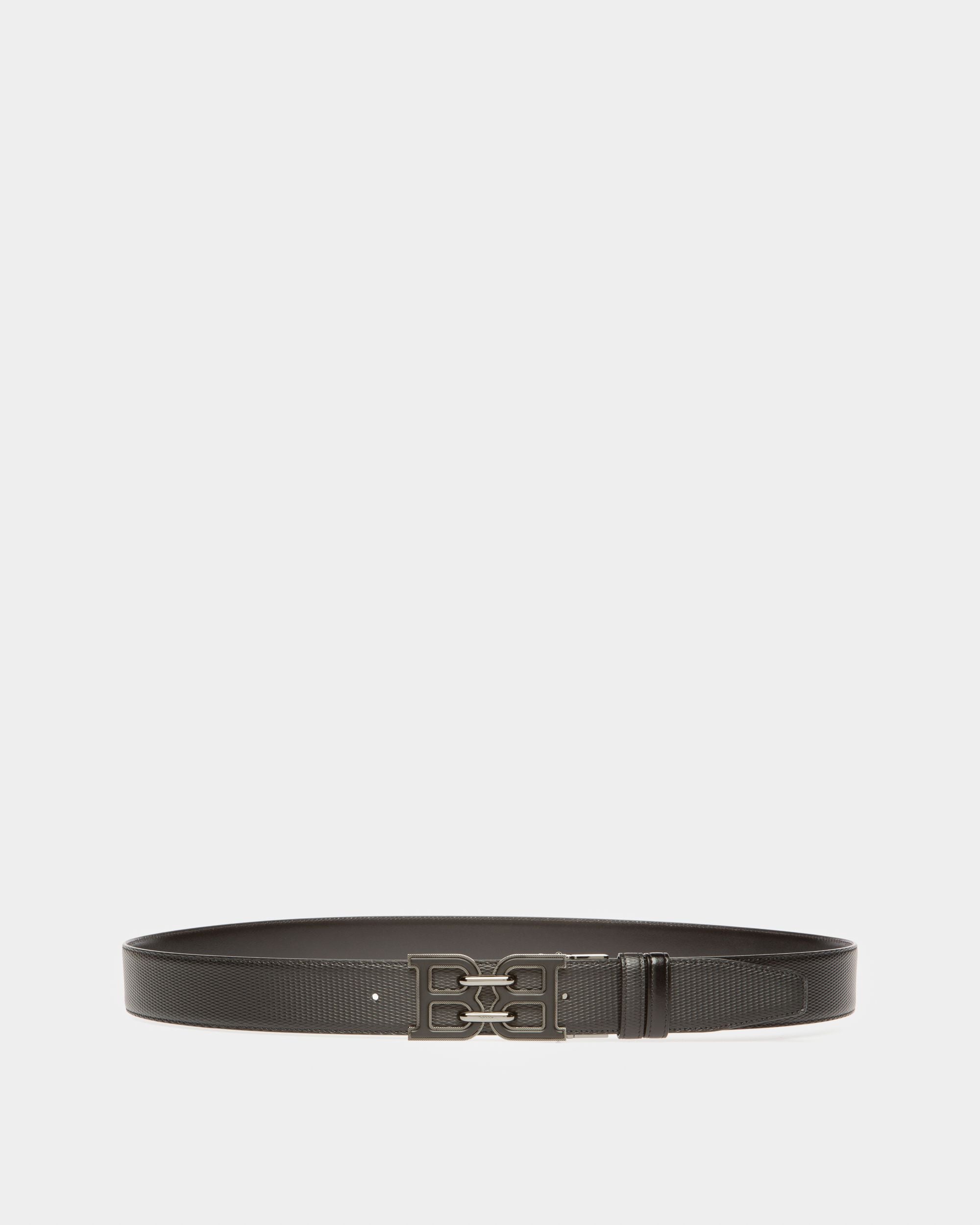 B-Chain Ceinture De 40 Mm En Cuir Noir - Homme - Bally - 01