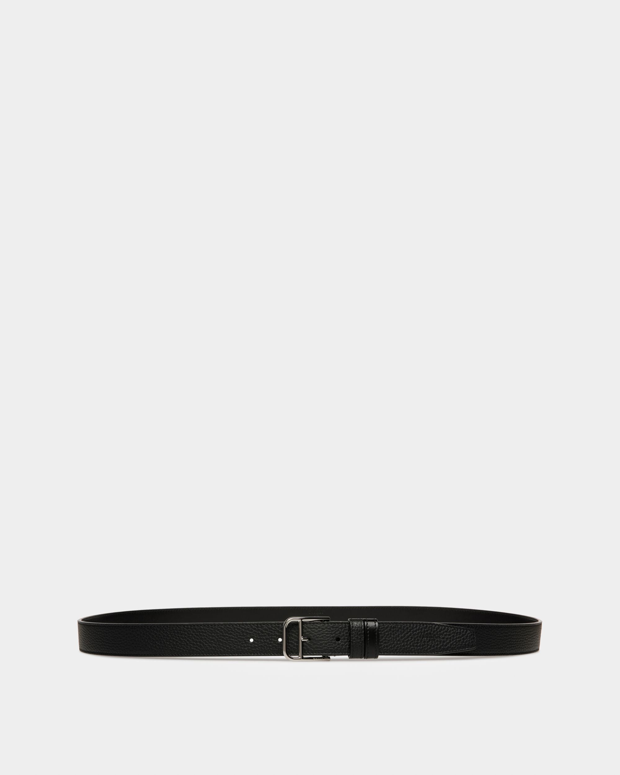 Scotty Ceinture 30 Mm En Cuir Noir Et Rouge Héritage - Homme - Bally - 01