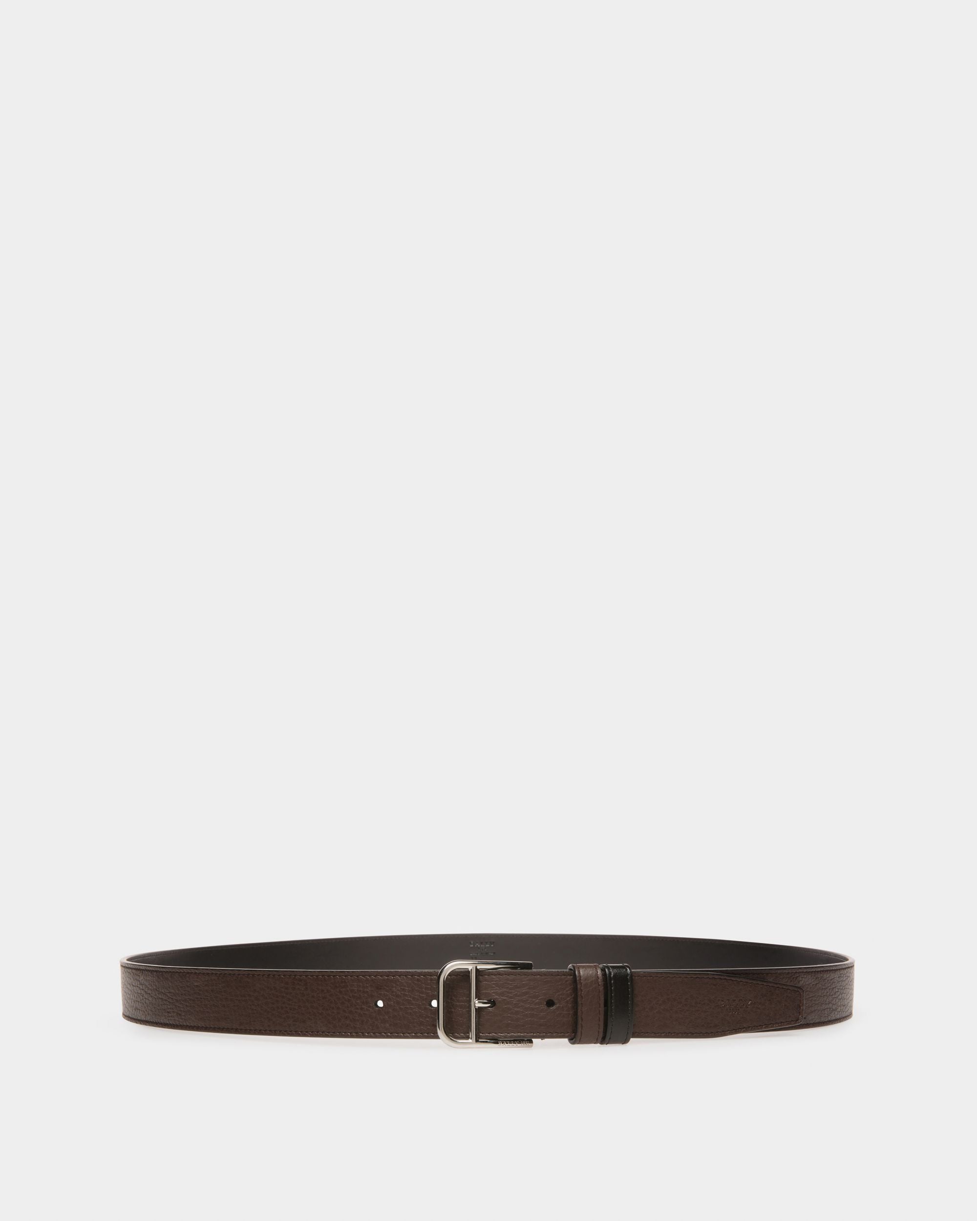 Scotty Ceinture En Cuir De 30 Mm Marron Ébène Et Noir - Homme - Bally - 01