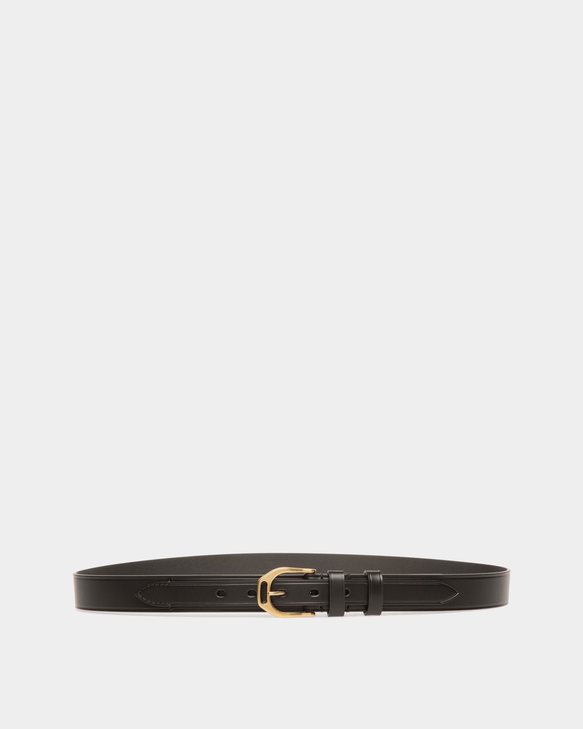 Ceinture Hans 30 mm En Cuir Noir - Homme - Bally - 01