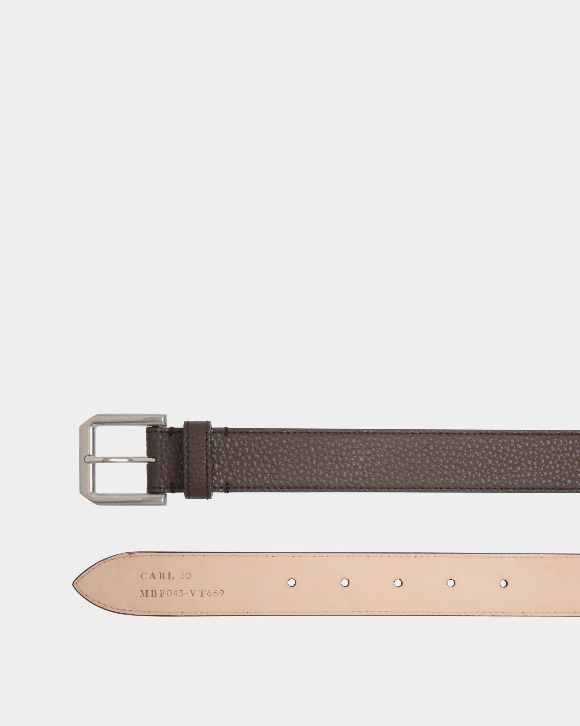 Ceinture Carl 30 mm En Cuir Marron - Homme - Bally - 02