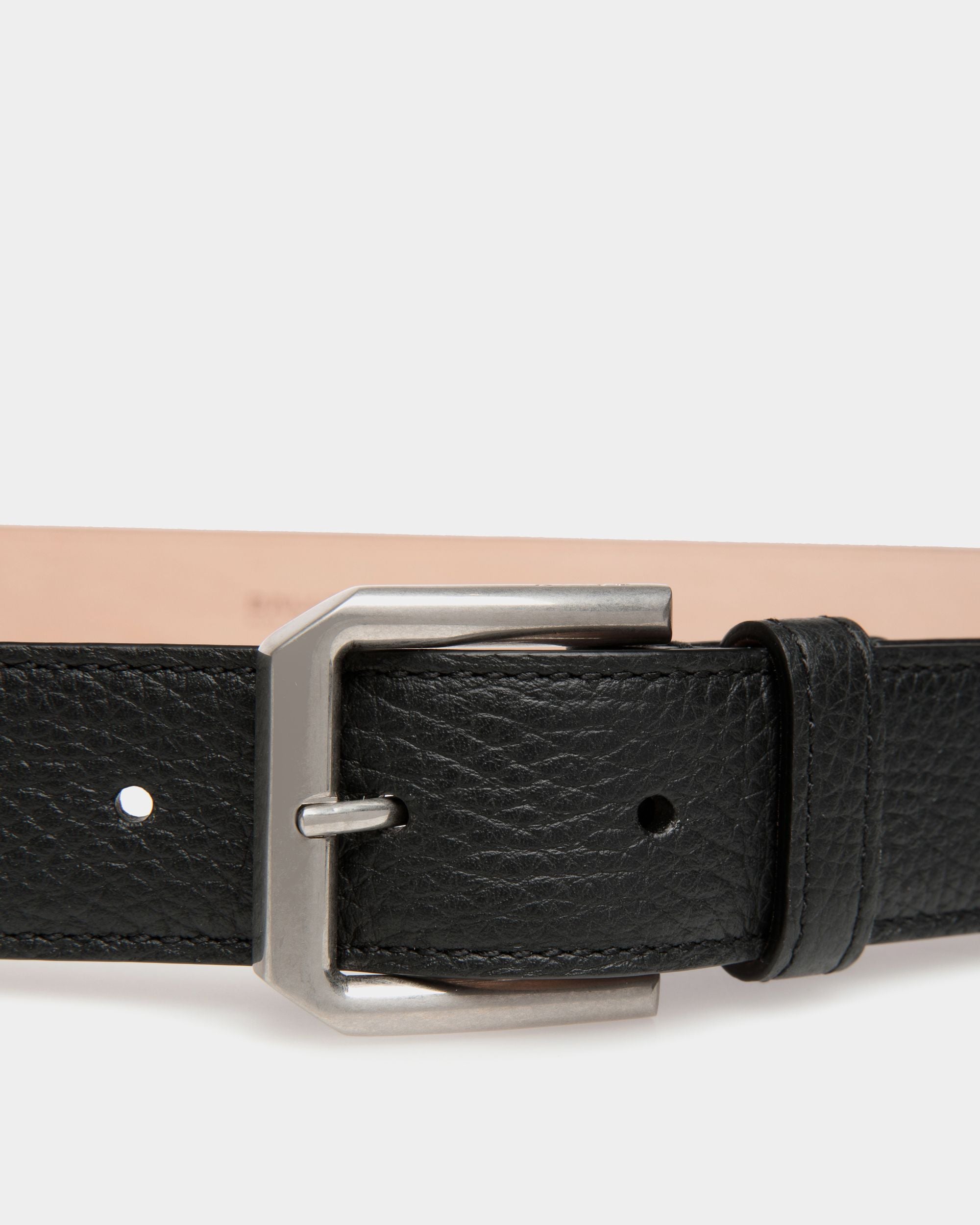 Ceinture Carl 30 mm En Cuir Noir - Homme - Bally - 03