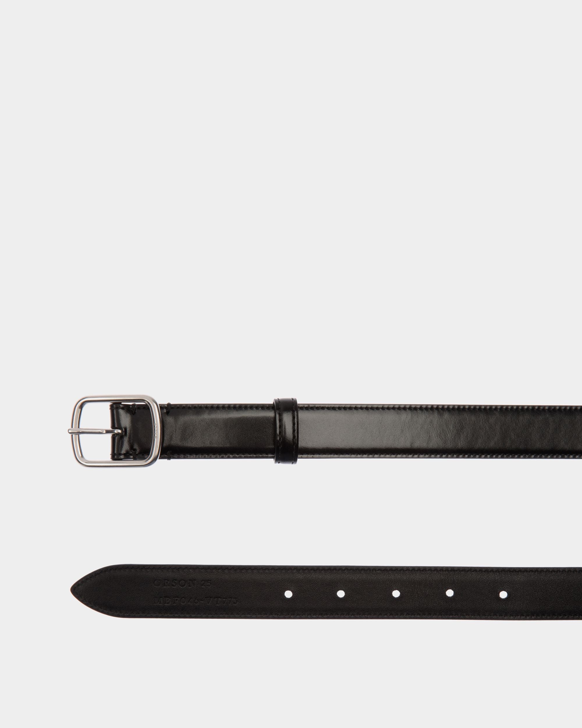 Ceinture Orson 25 mm En Cuir Noir - Homme - Bally - 02