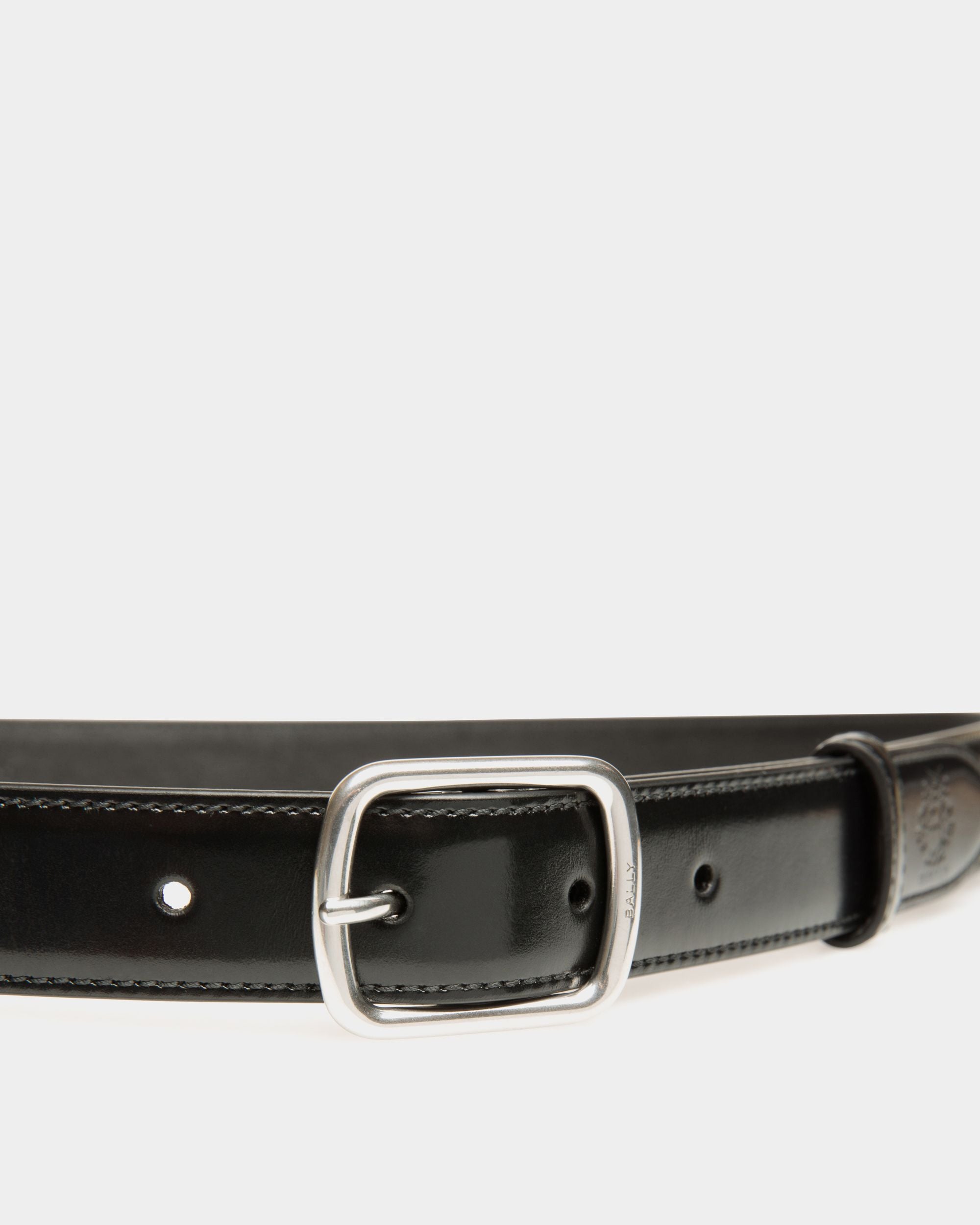 Ceinture Orson 25 mm En Cuir Noir - Homme - Bally - 03