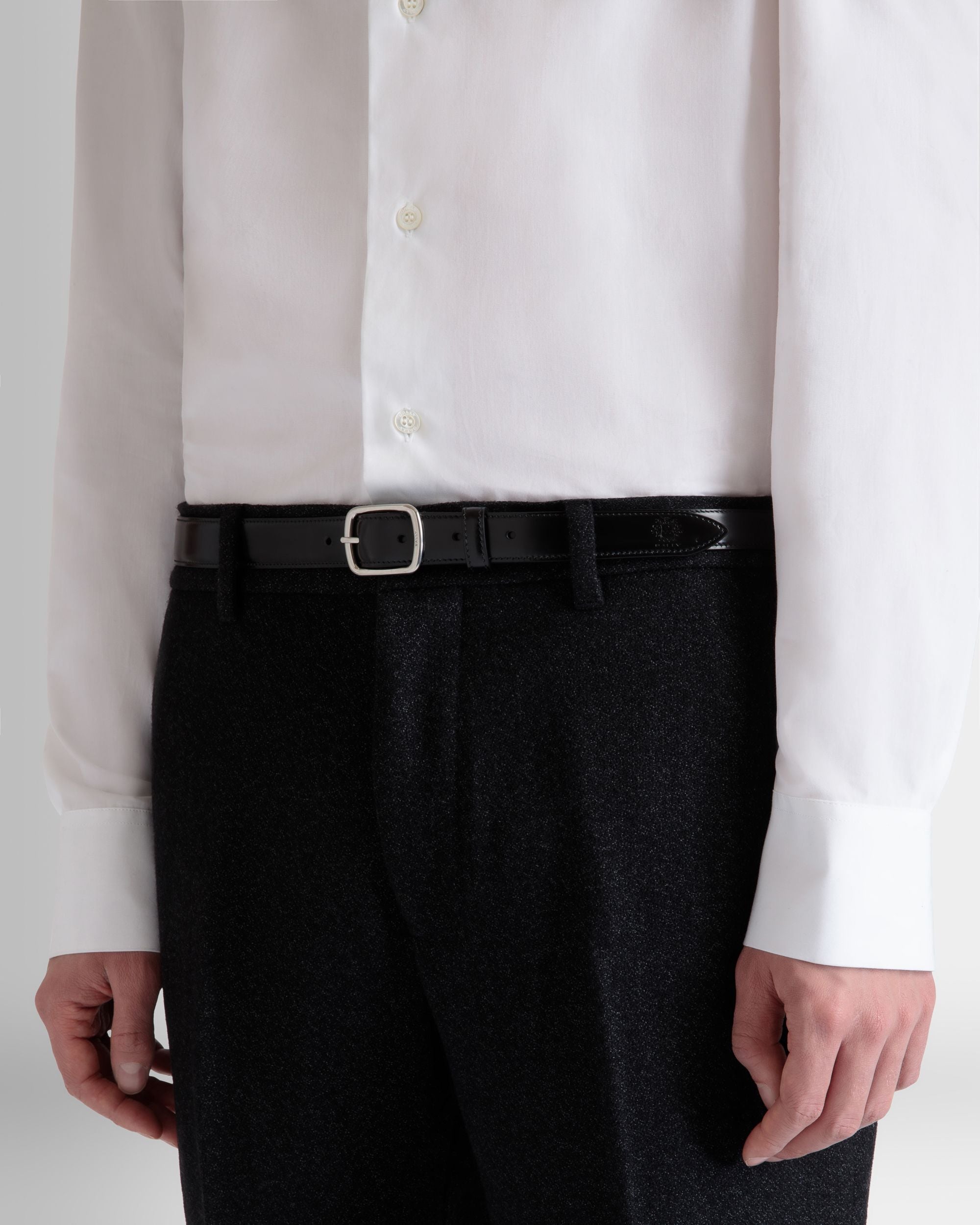 Ceinture Orson 25 mm En Cuir Noir - Homme - Bally - 04