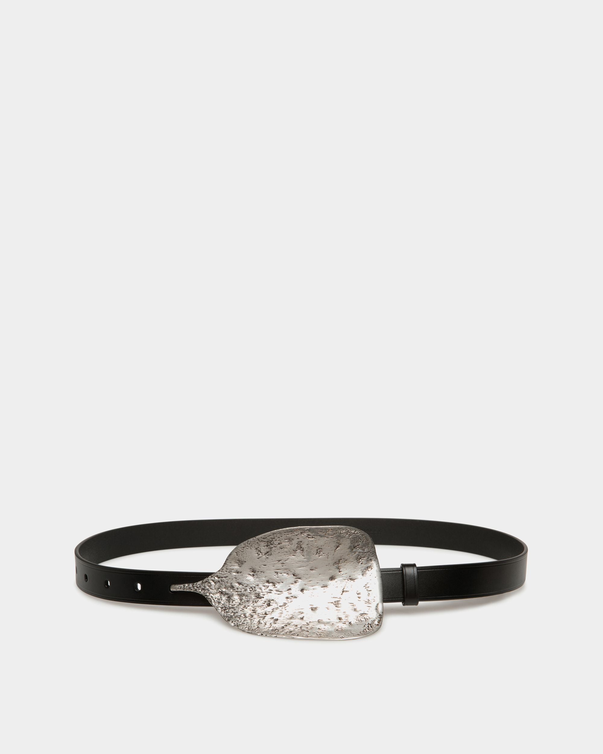 Ceinture Swissness En Cuir Noir - Homme - Bally - 01