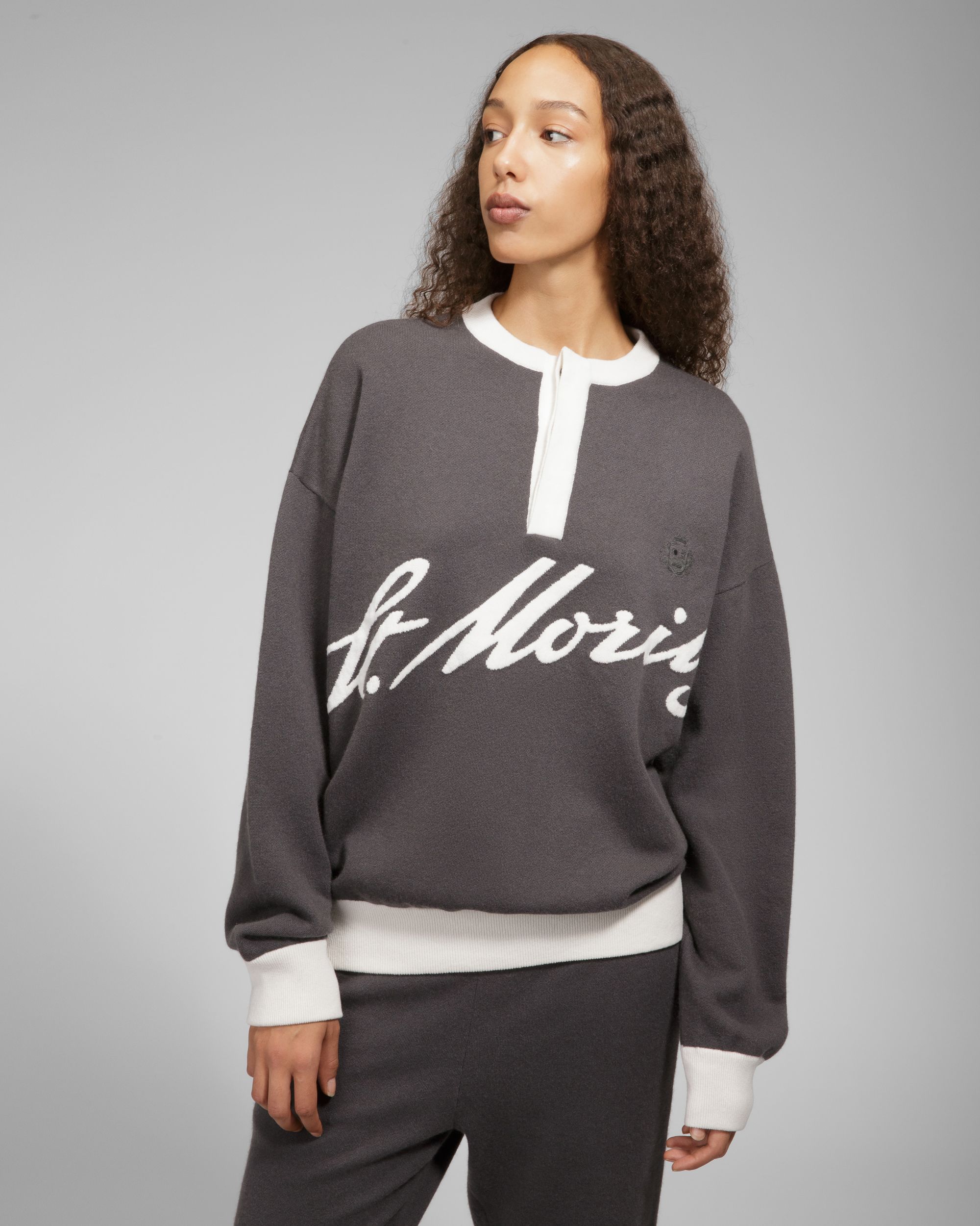Pull En Cachemire Gris - Homme - Bally - 06