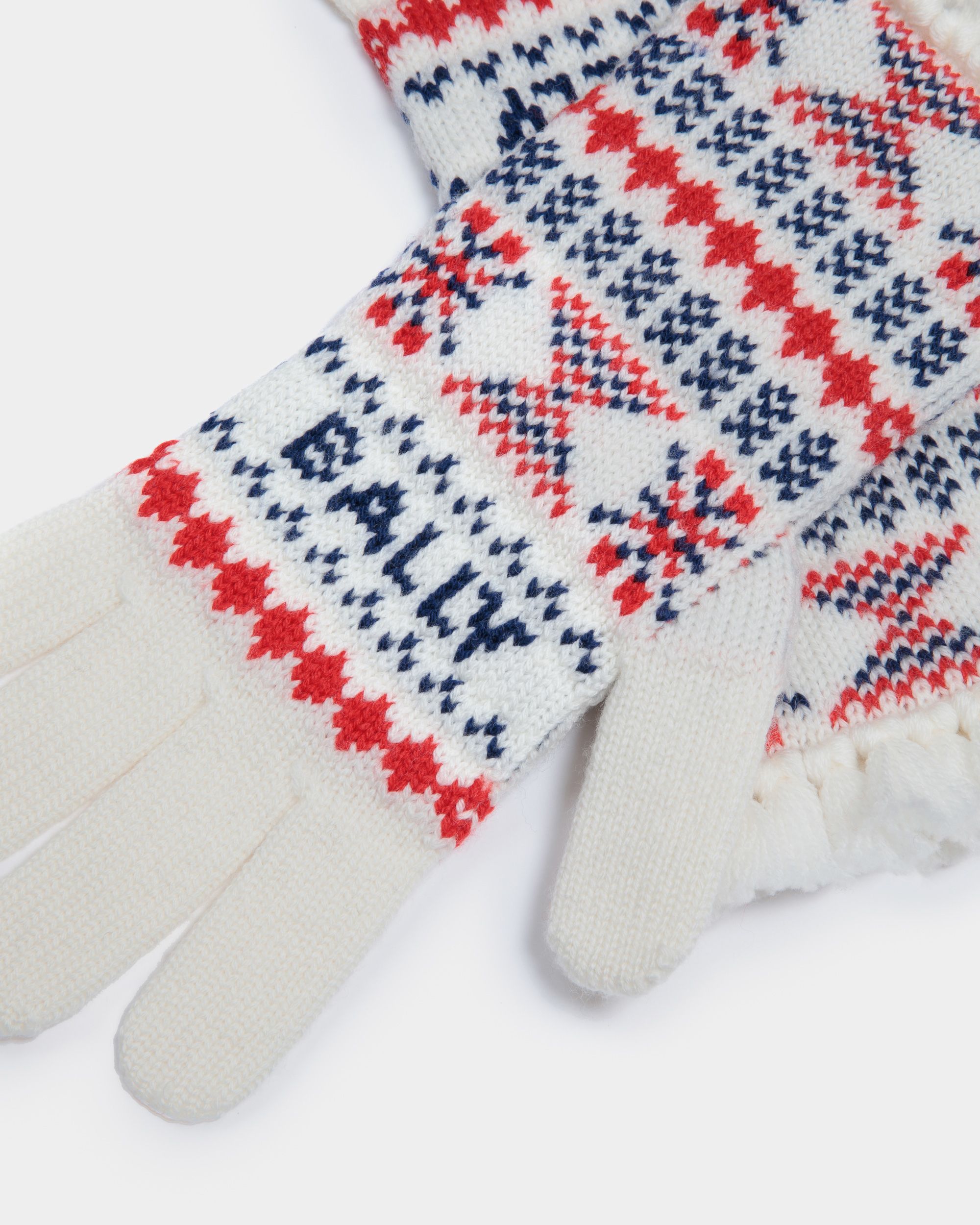 Gants En Laine Multicolore - Homme - Bally - 02
