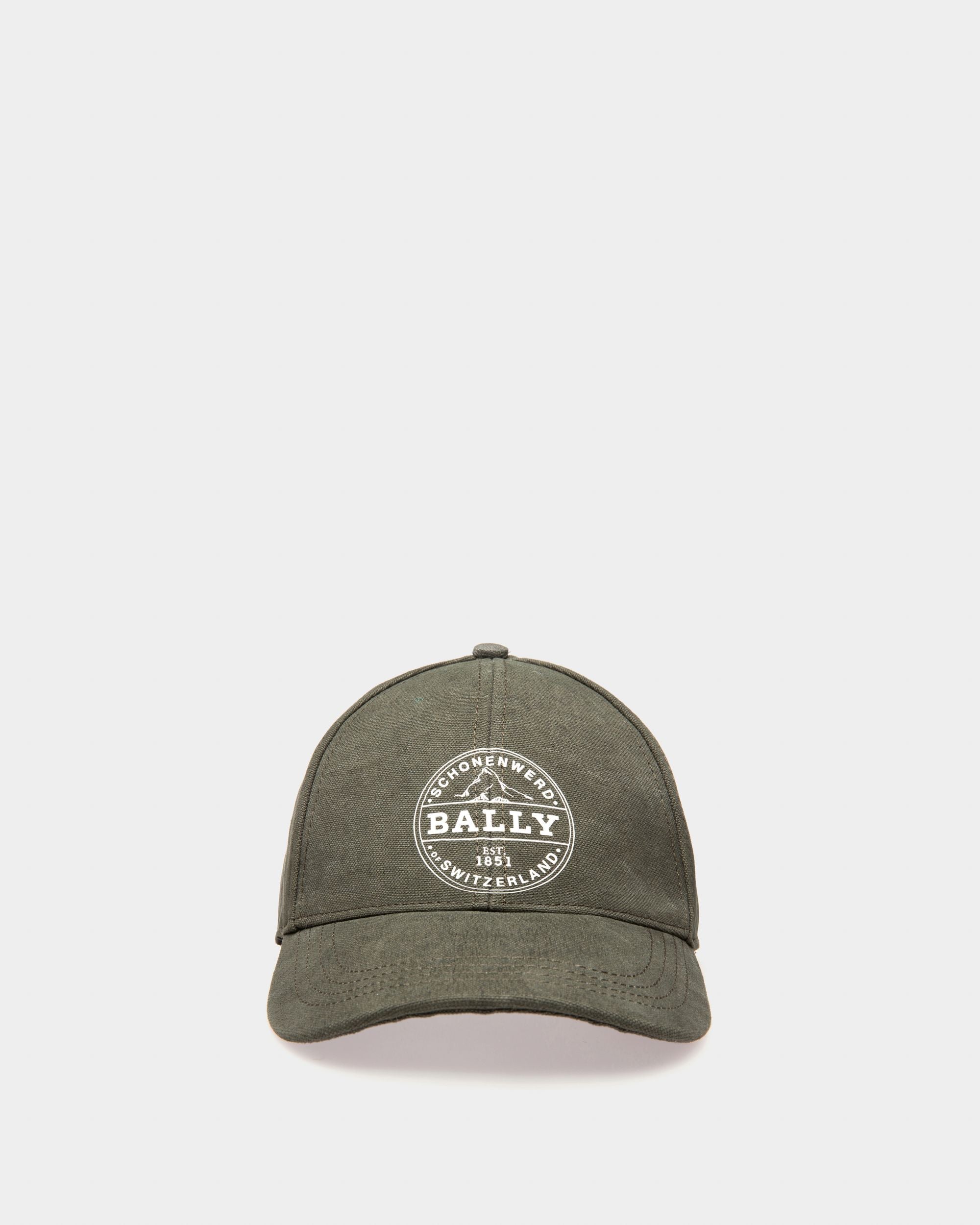 Casquette De Baseball En Coton Biologique Vert - Homme - Bally - 01