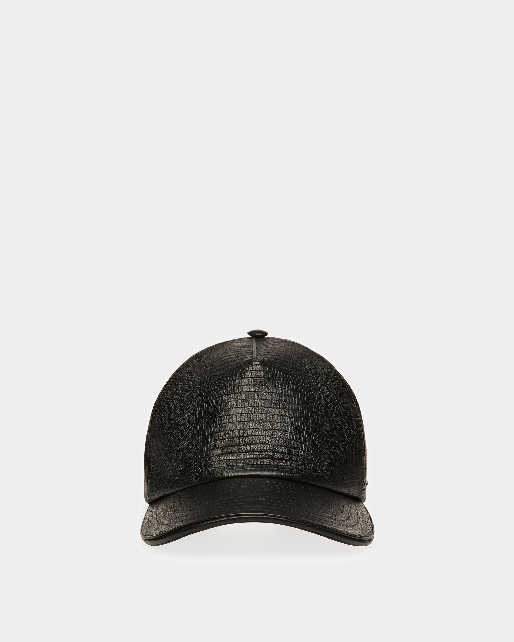 Casquette De Baseball En Cuir Noir - Homme - Bally - 03
