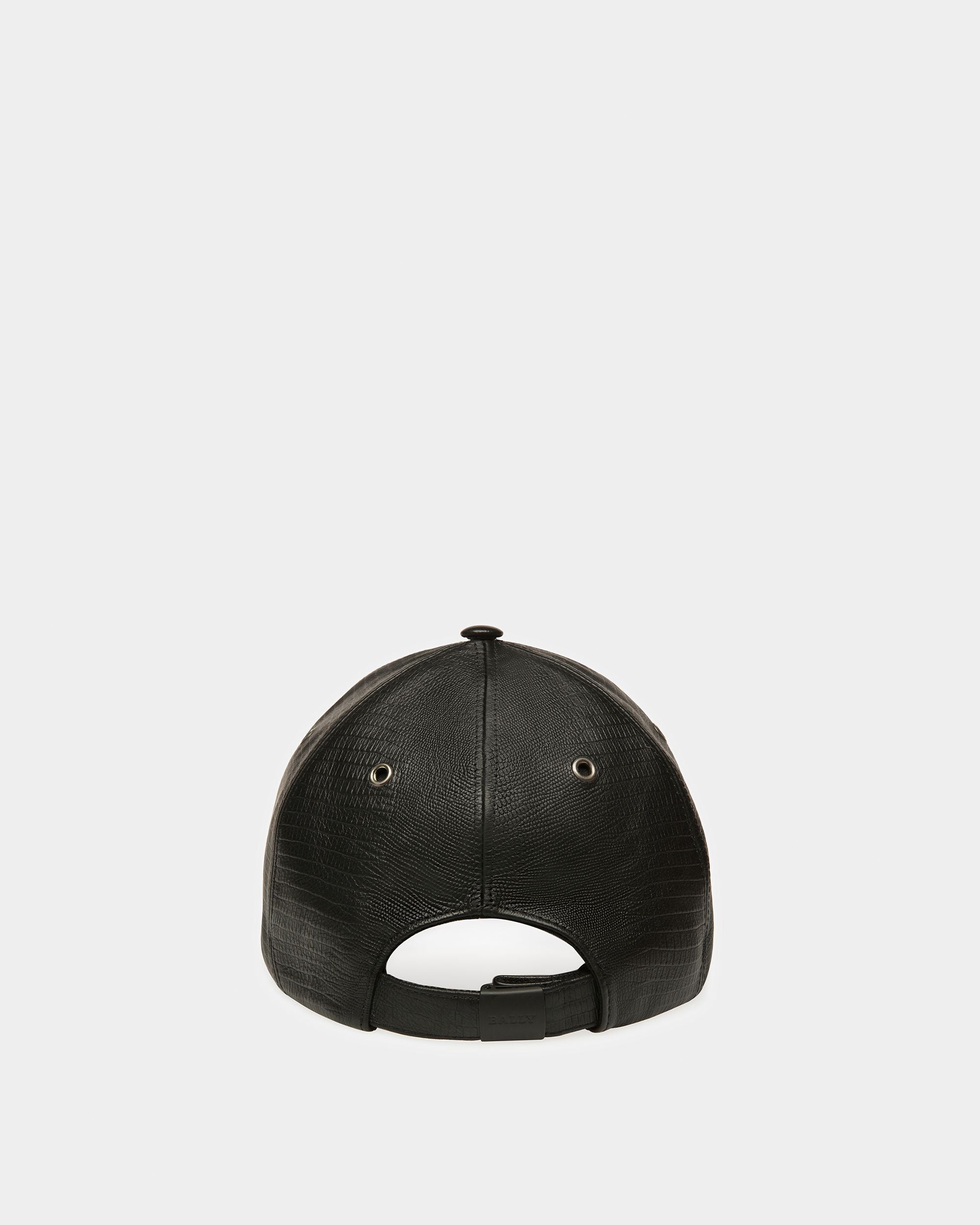 Casquette De Baseball En Cuir Noir - Homme - Bally - 04