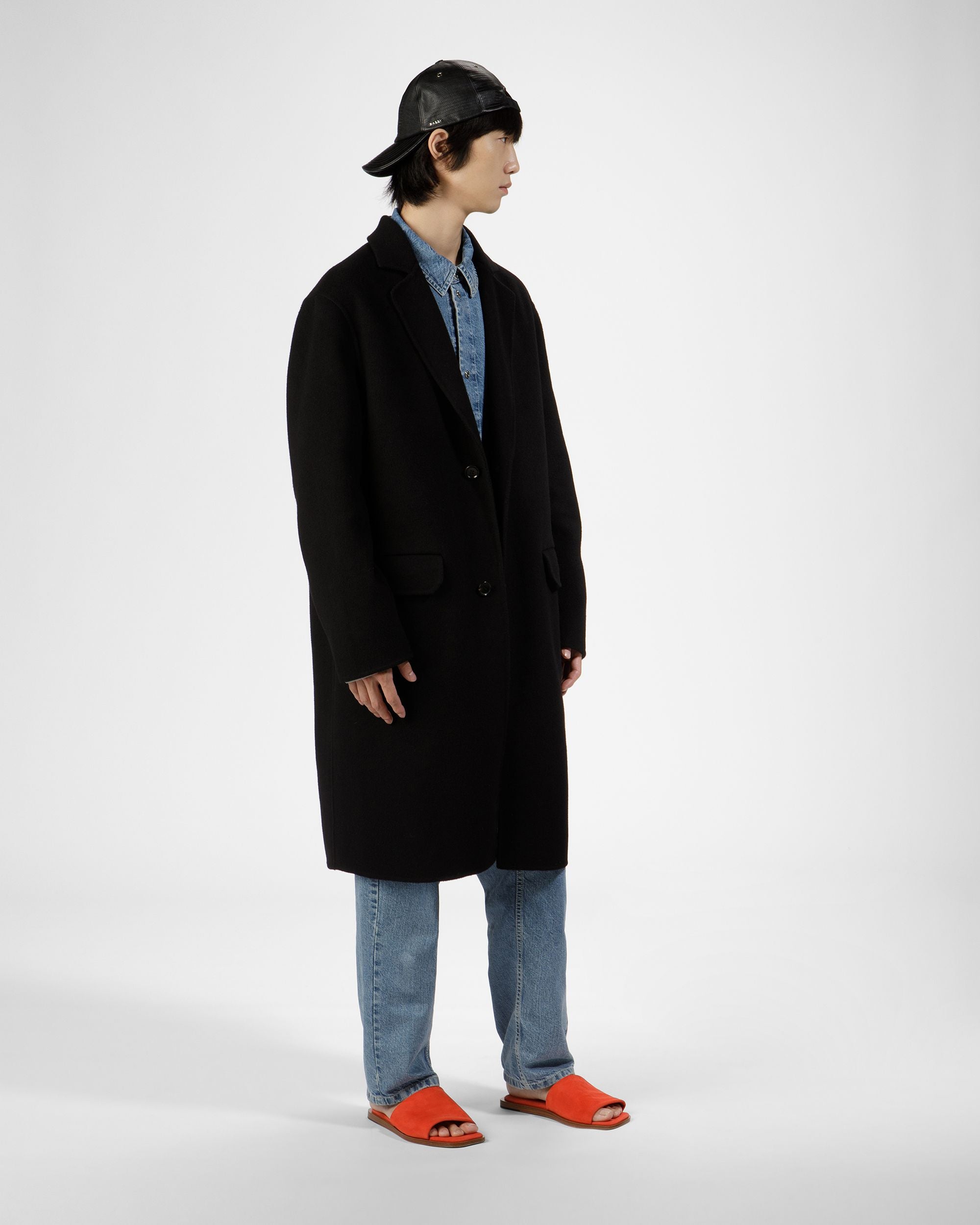 Casquette De Baseball En Cuir Noir - Homme - Bally - 06