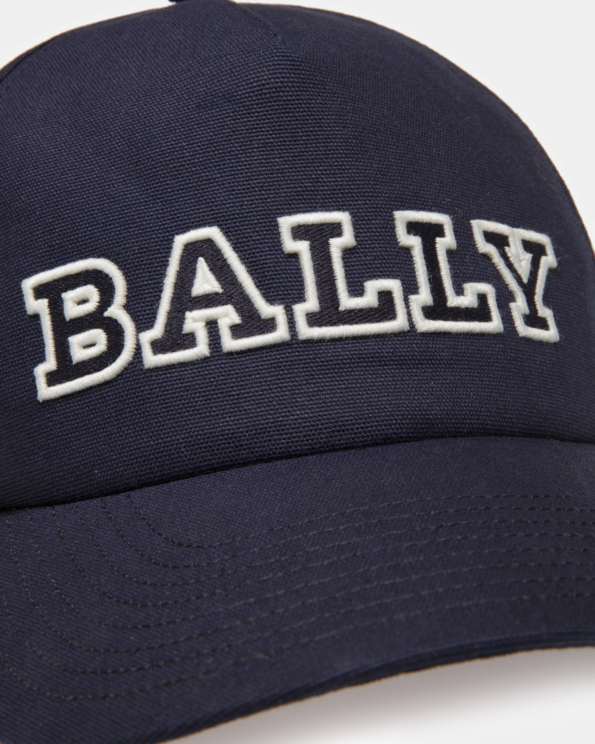Casquette De Baseball En Coton Encre - Homme - Bally - 03