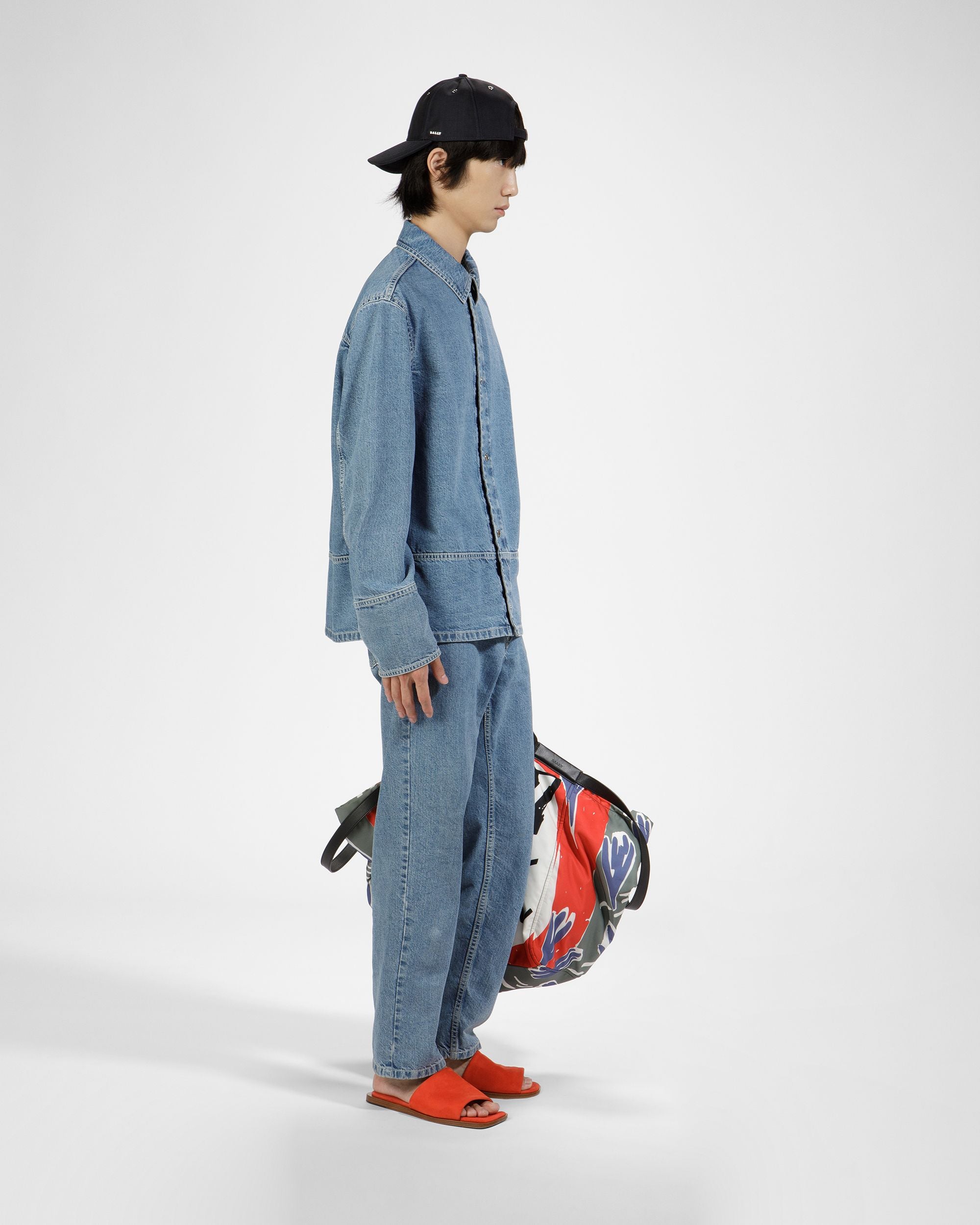 Casquette De Baseball Bleu Nuit - Homme - Bally - 02