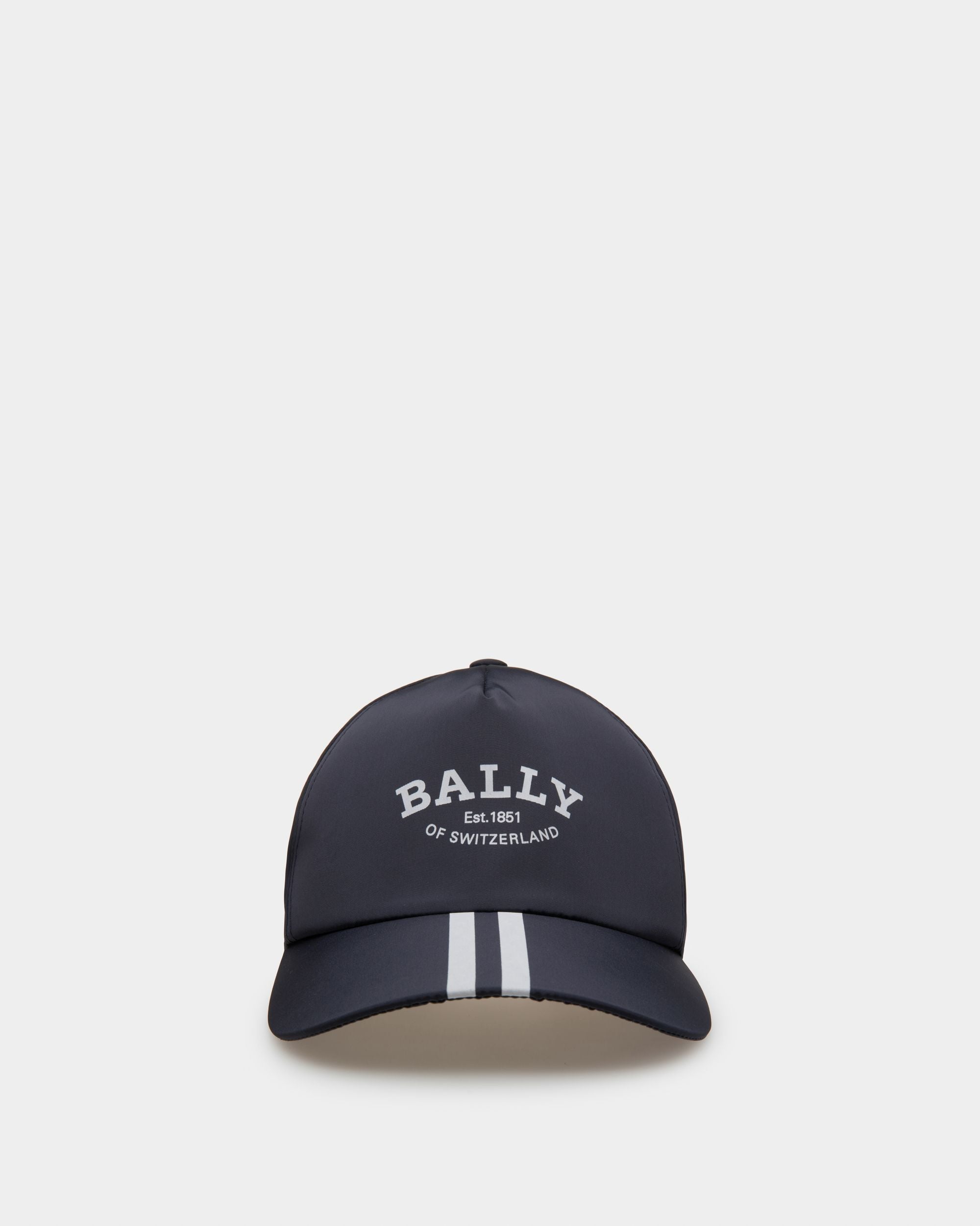 Casquette En Nylon Bleu Marine - Homme - Bally - 01