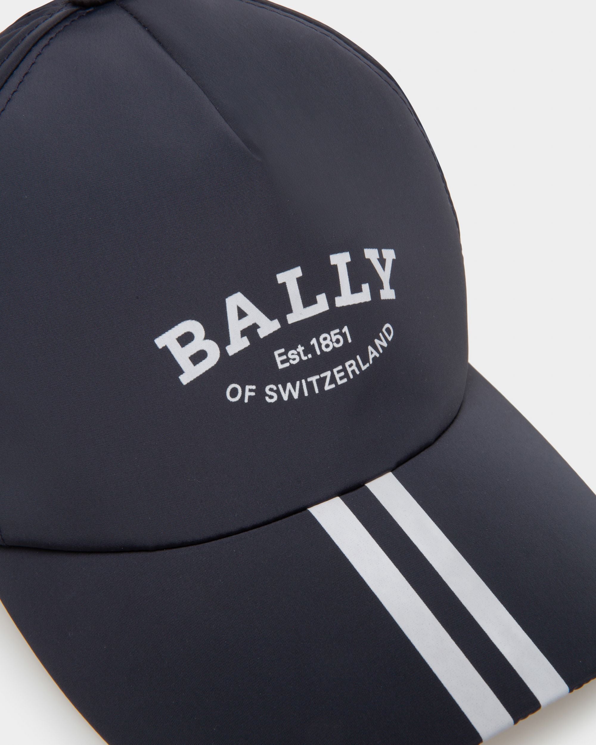 Casquette En Nylon Bleu Marine - Homme - Bally - 03