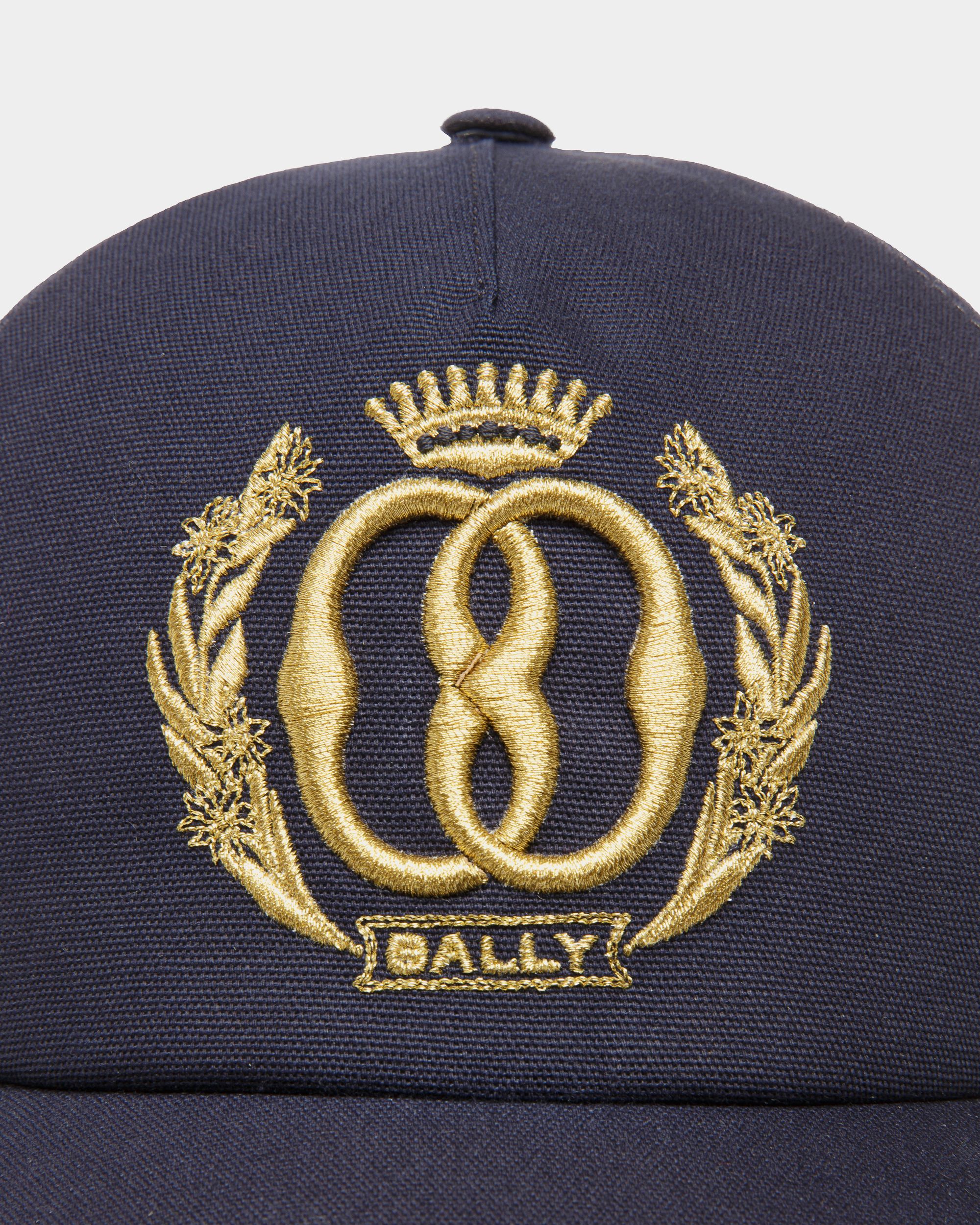 Casquette de baseball Emblem Coton bleu nuit - Homme - Bally - 04