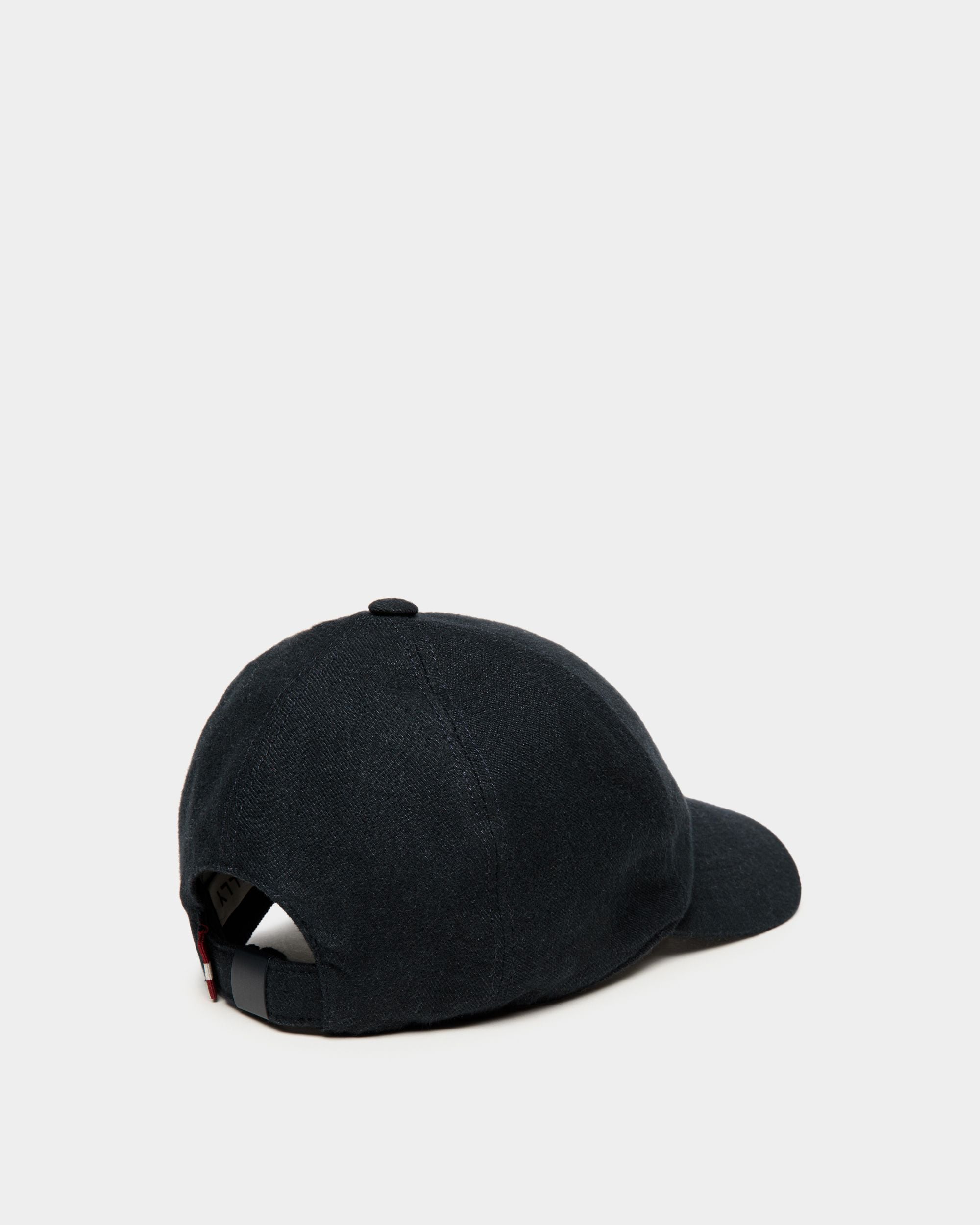 Casquette De Baseball Avec Logo En Coton Navy Blue - Homme - Bally - 02