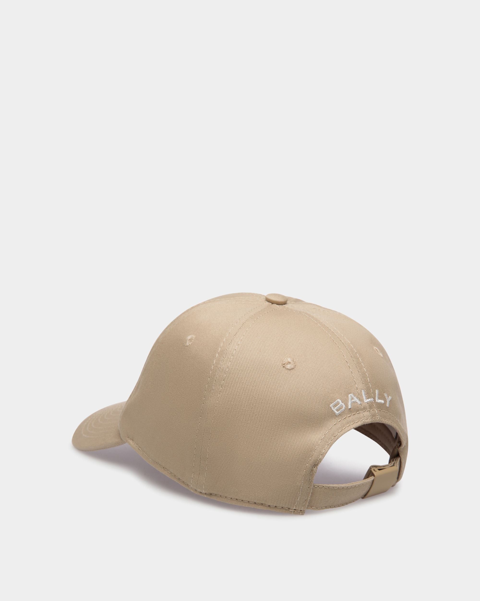 Casquette De Baseball Avec Bally Flag En Coton Beige - Homme - Bally - 02