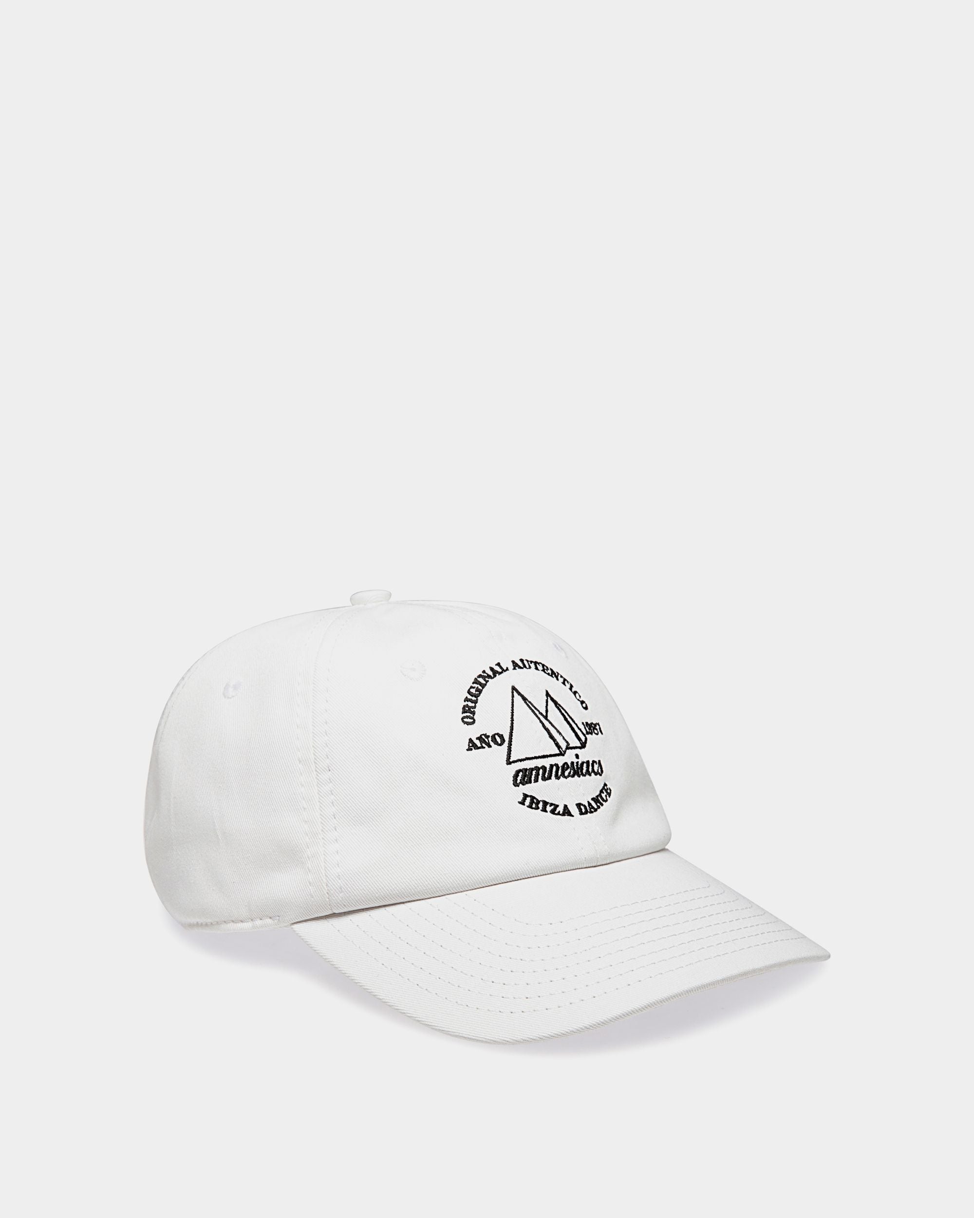 Casquette De Baseball DJ Leo Mas X Bally En Coton Blanc Avec Broderie Amnesia - Homme - Bally - 01