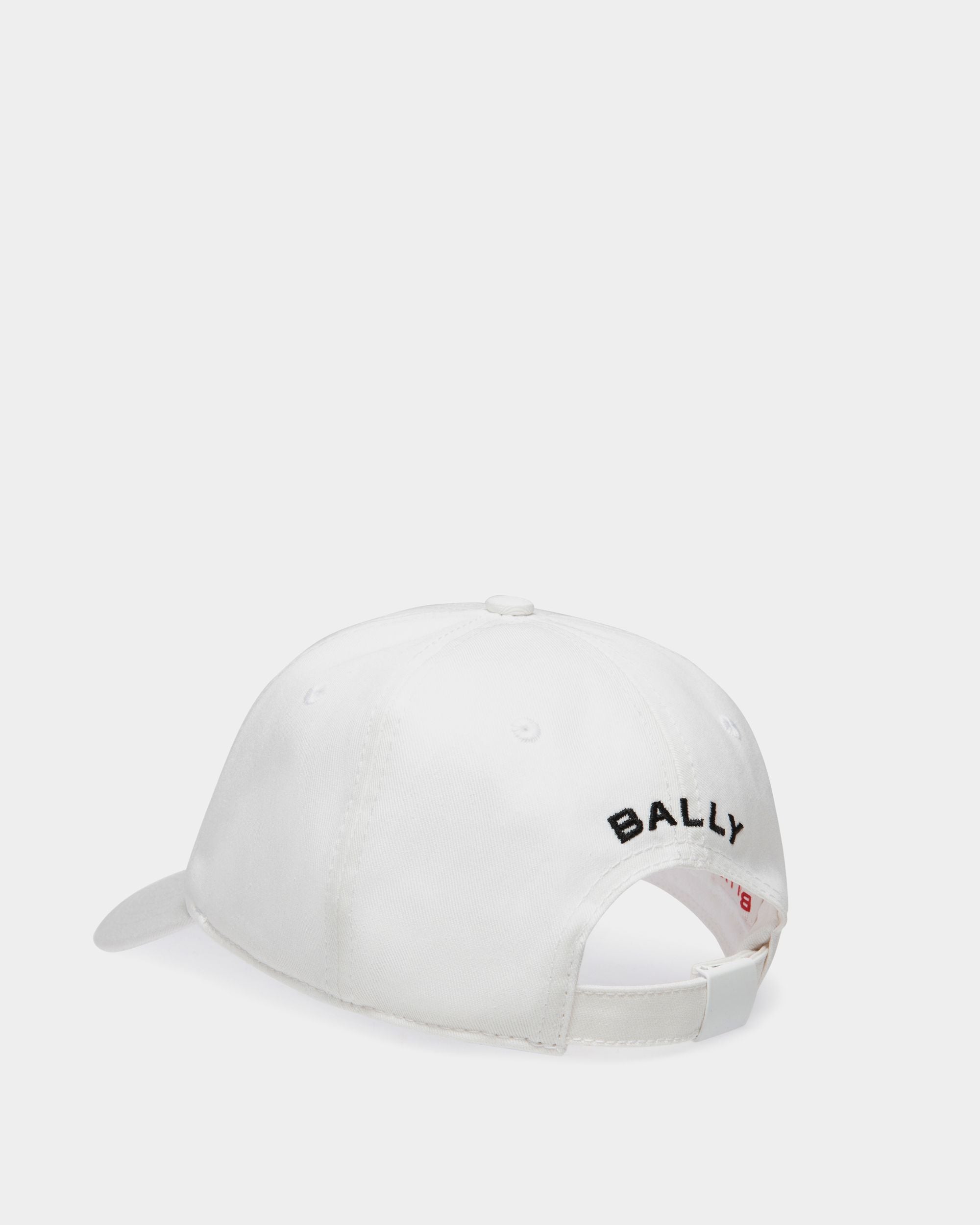 Casquette De Baseball DJ Leo Mas X Bally En Coton Blanc Avec Broderie Amnesia - Homme - Bally - 03