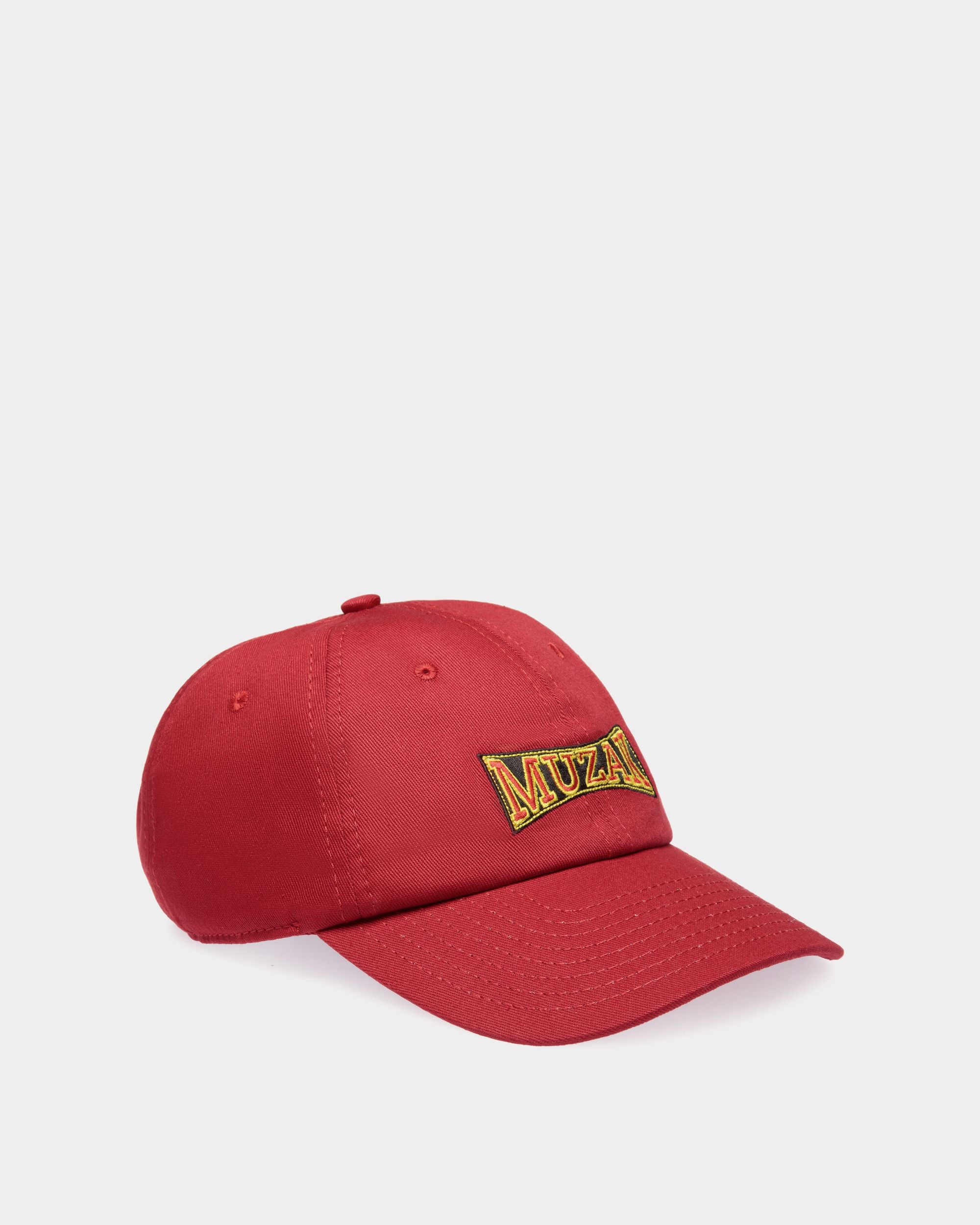 Casquette De Baseball Pour Femme DJ Leo Mas X Bally En Coton Heritage Red Avec Broderie Muzak - Homme - Bally - 01