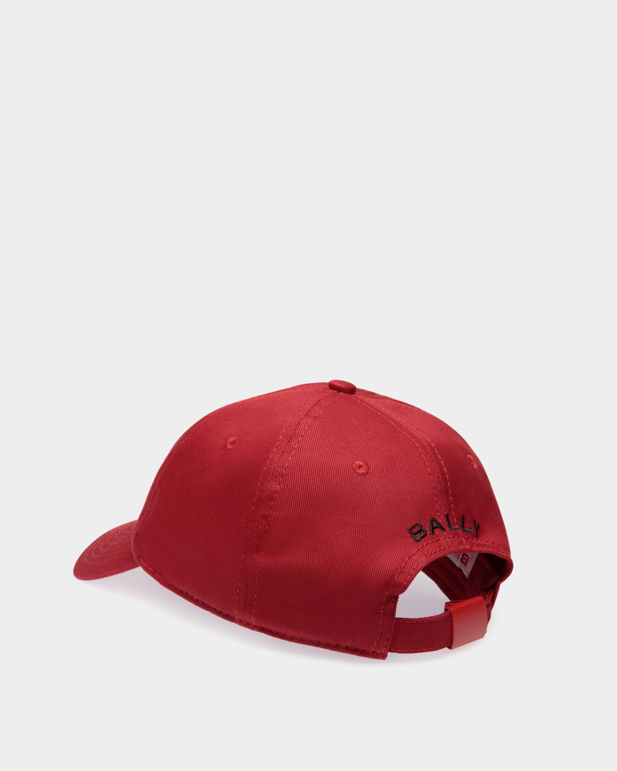 Casquette De Baseball Pour Femme DJ Leo Mas X Bally En Coton Heritage Red Avec Broderie Muzak - Homme - Bally - 03